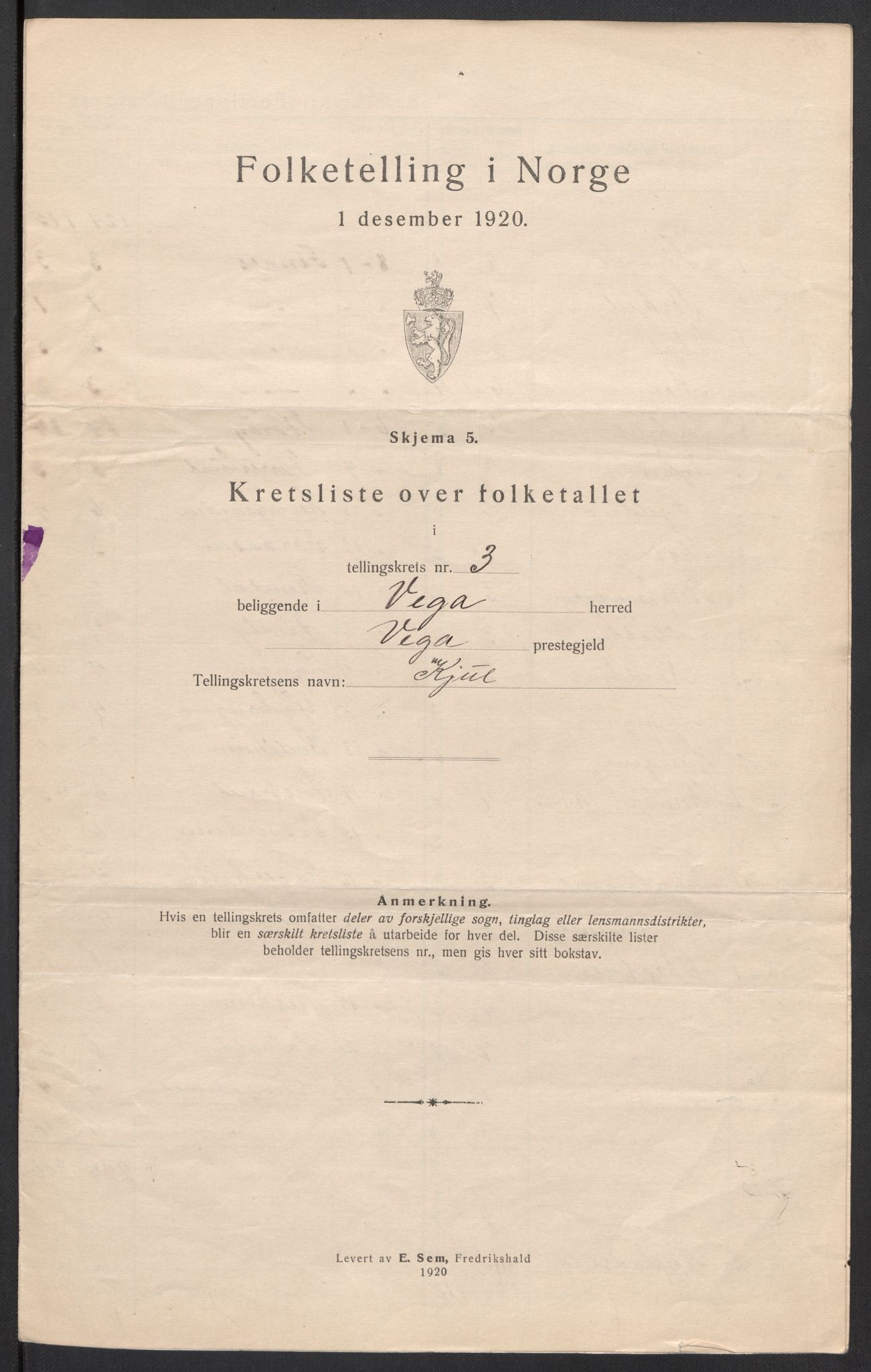 SAT, 1920 census for Vega, 1920, p. 12