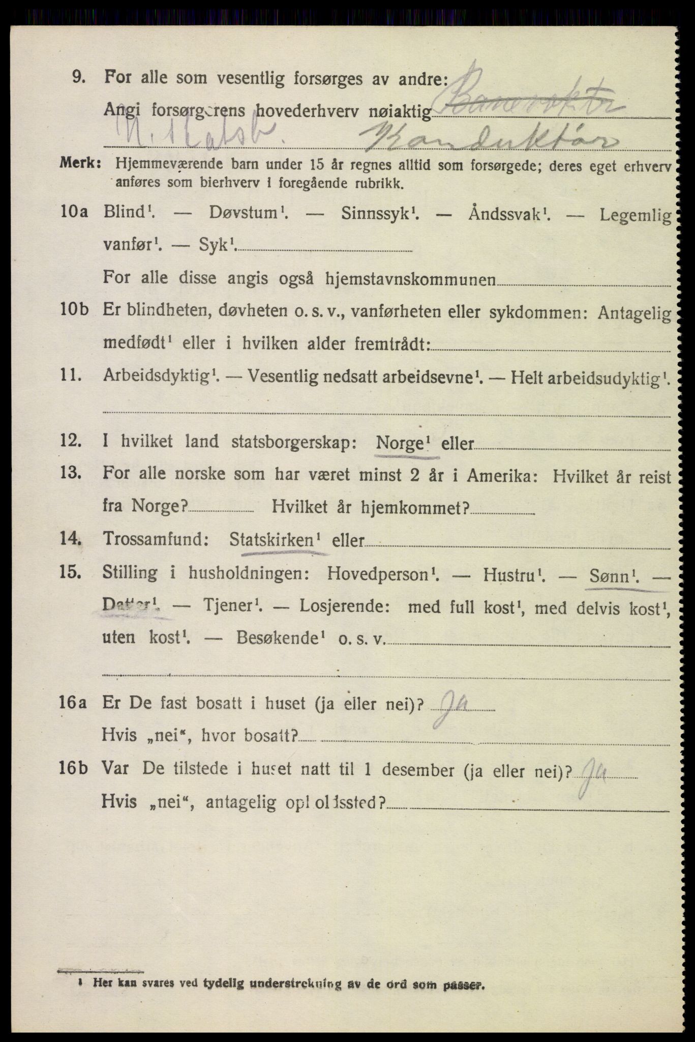 SAH, 1920 census for Stange, 1920, p. 19390