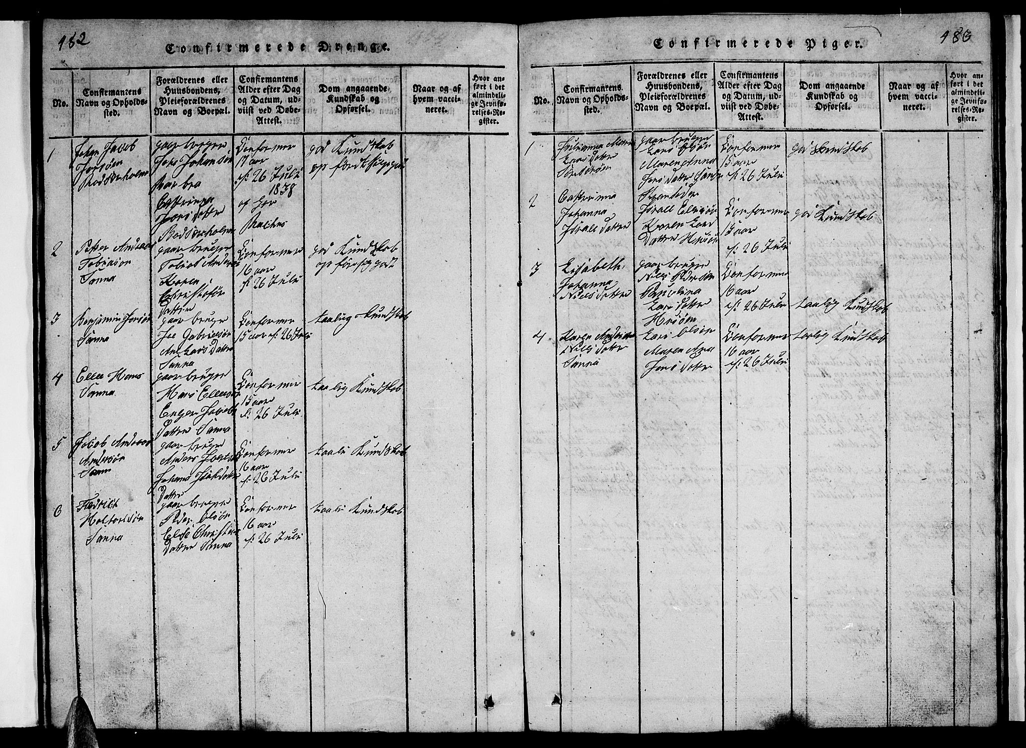 Ministerialprotokoller, klokkerbøker og fødselsregistre - Nordland, SAT/A-1459/840/L0581: Parish register (copy) no. 840C01, 1820-1873, p. 482-483