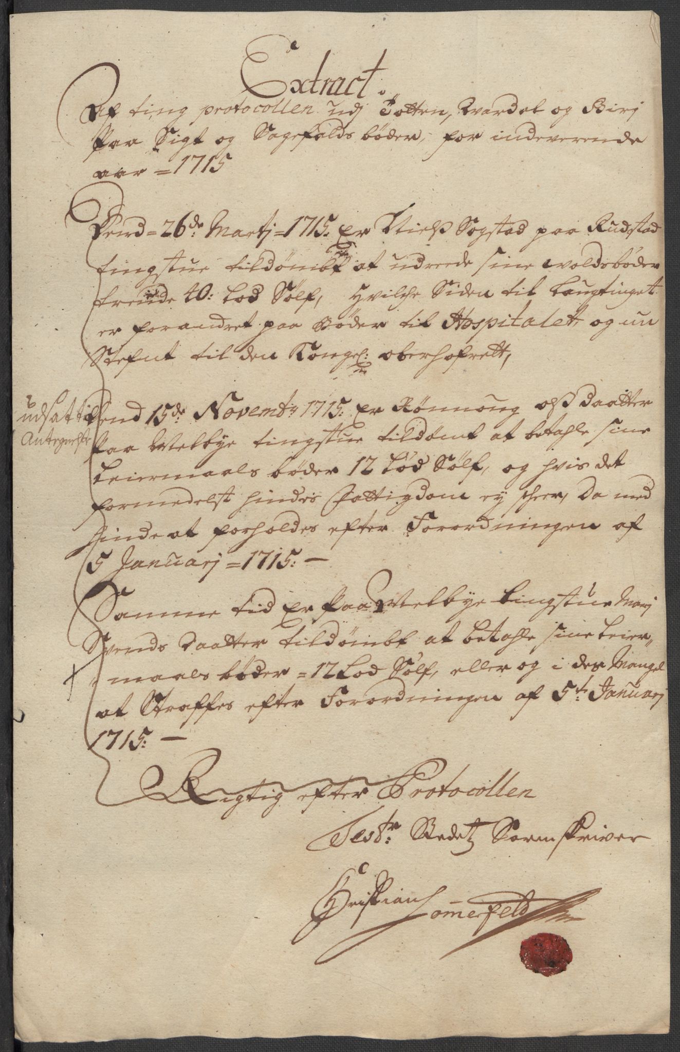 Rentekammeret inntil 1814, Reviderte regnskaper, Fogderegnskap, AV/RA-EA-4092/R18/L1314: Fogderegnskap Hadeland, Toten og Valdres, 1715, p. 325