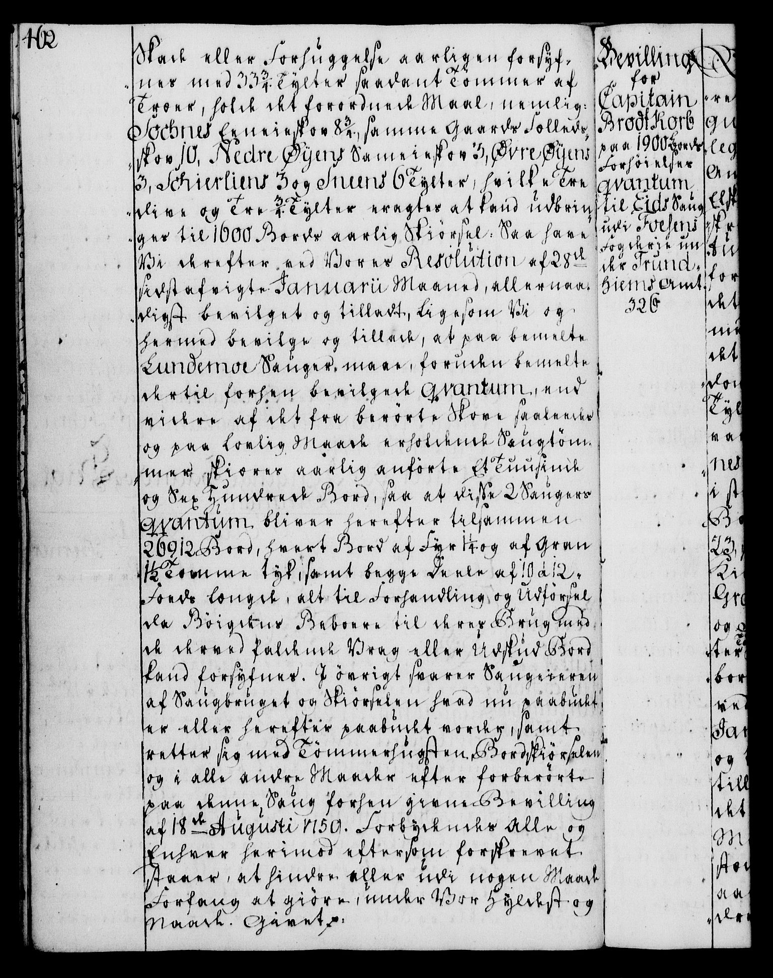 Rentekammeret, Kammerkanselliet, RA/EA-3111/G/Gg/Gga/L0008: Norsk ekspedisjonsprotokoll med register (merket RK 53.8), 1768-1771, p. 462