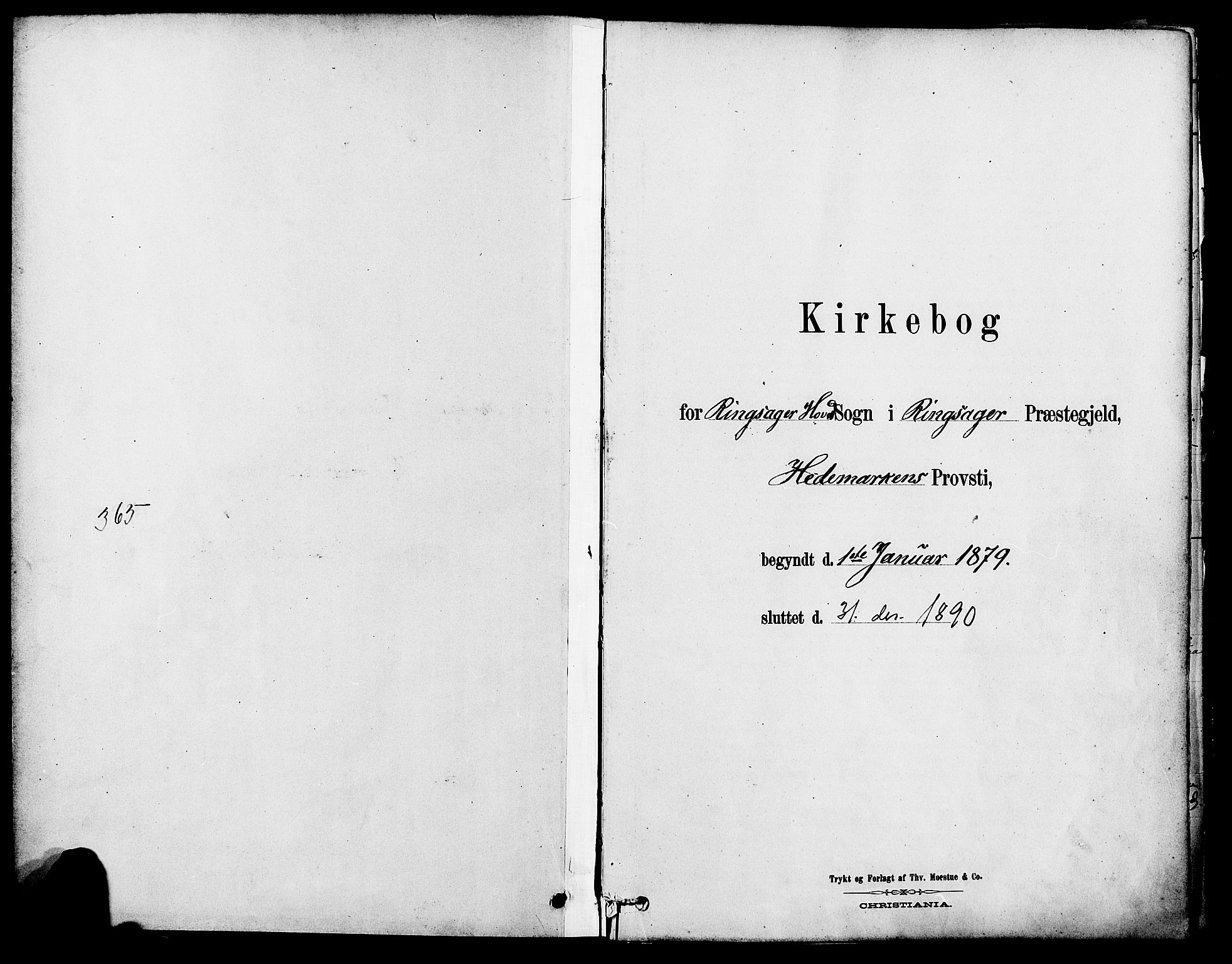 Ringsaker prestekontor, SAH/PREST-014/K/Ka/L0012: Parish register (official) no. 12, 1879-1890