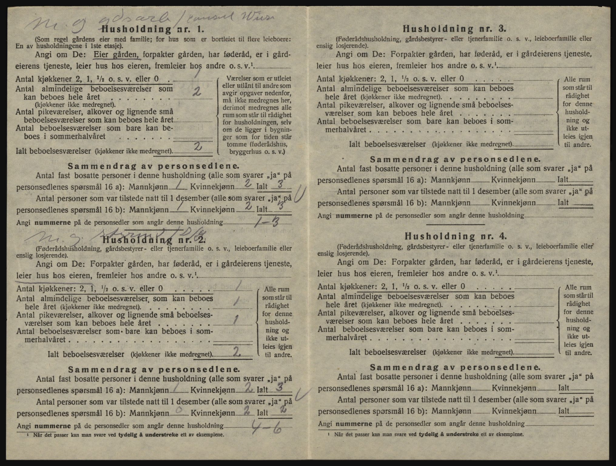 SAO, 1920 census for Glemmen, 1920, p. 828