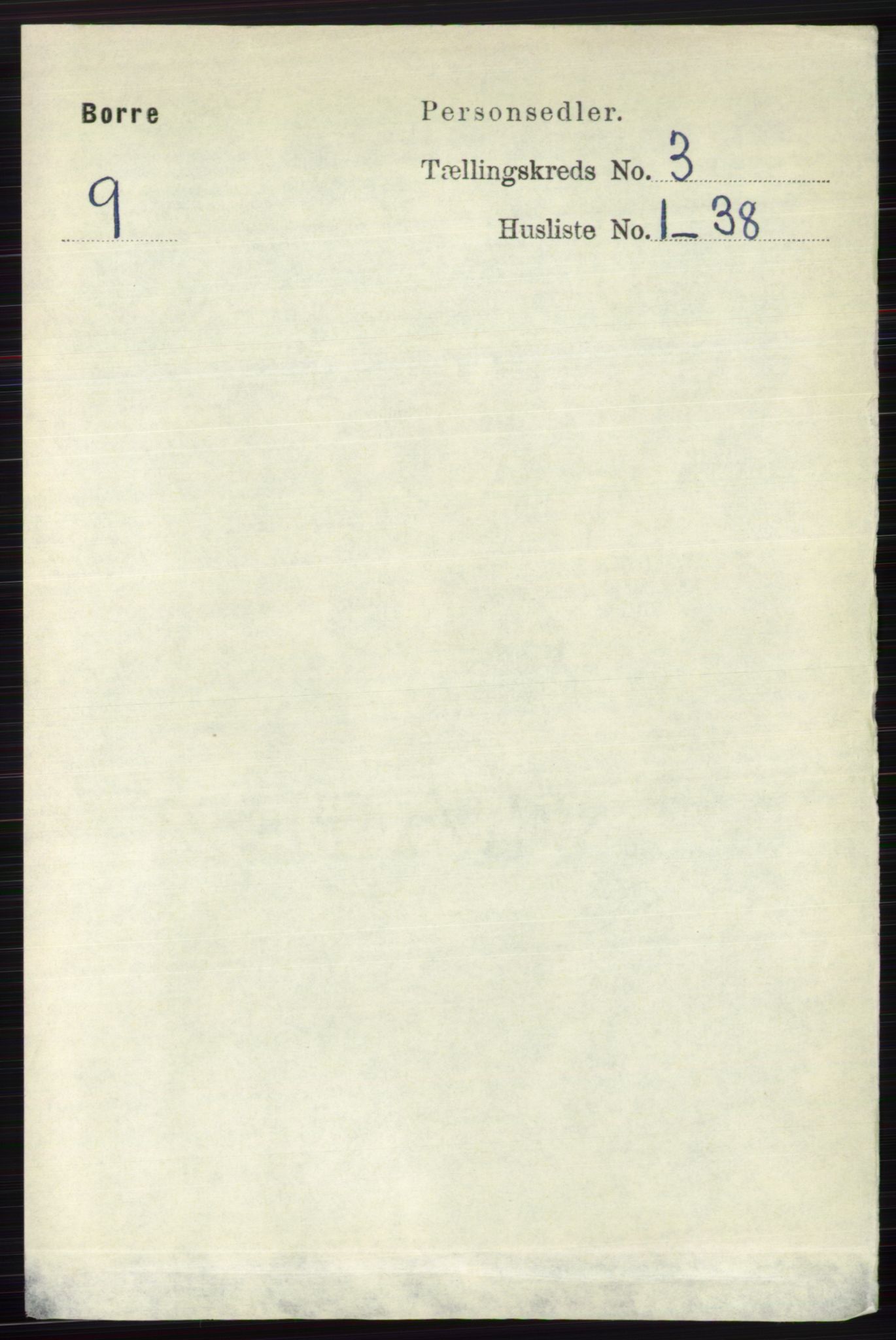 RA, 1891 census for 0717 Borre, 1891, p. 1214