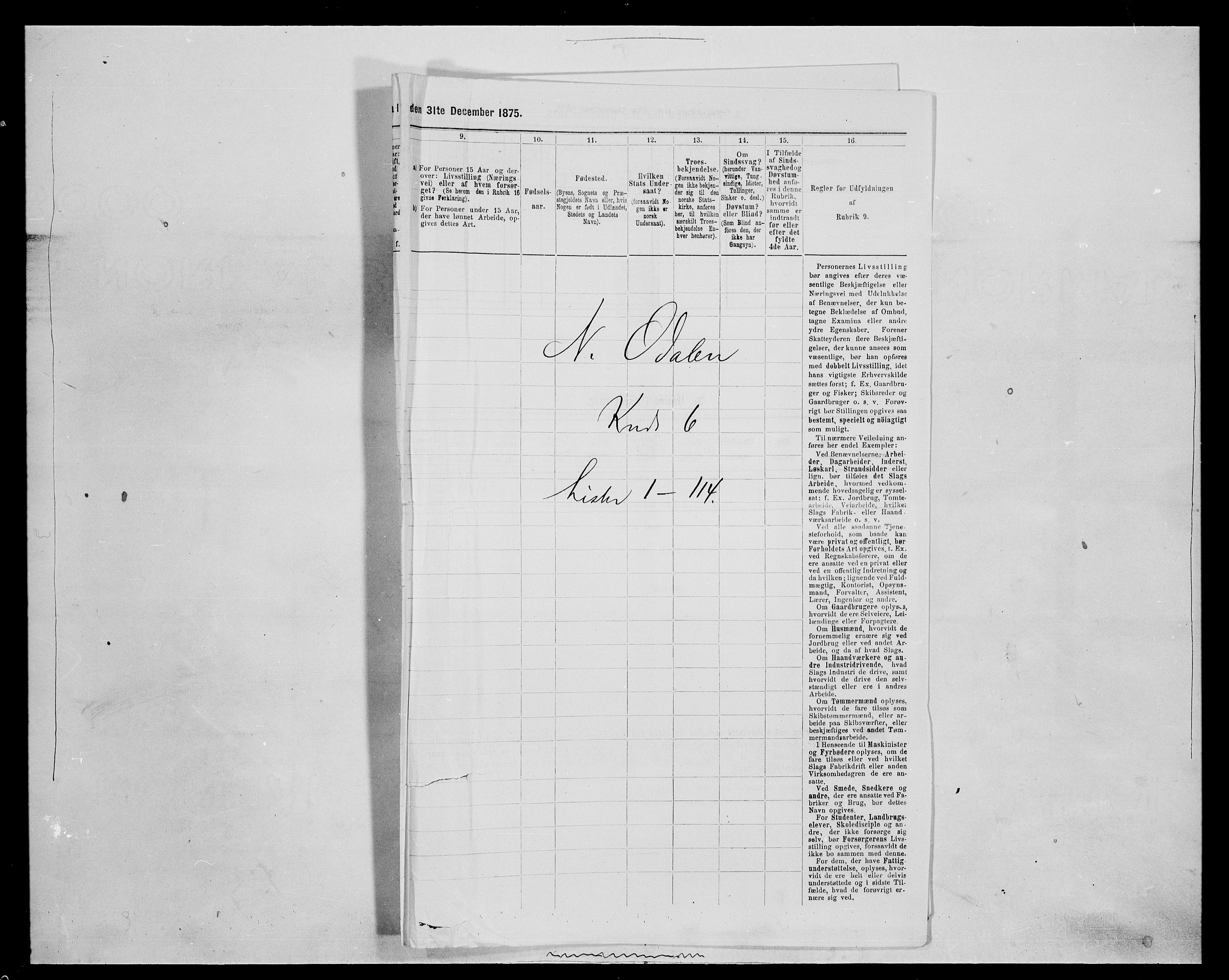 SAH, 1875 census for 0418P Nord-Odal, 1875, p. 940