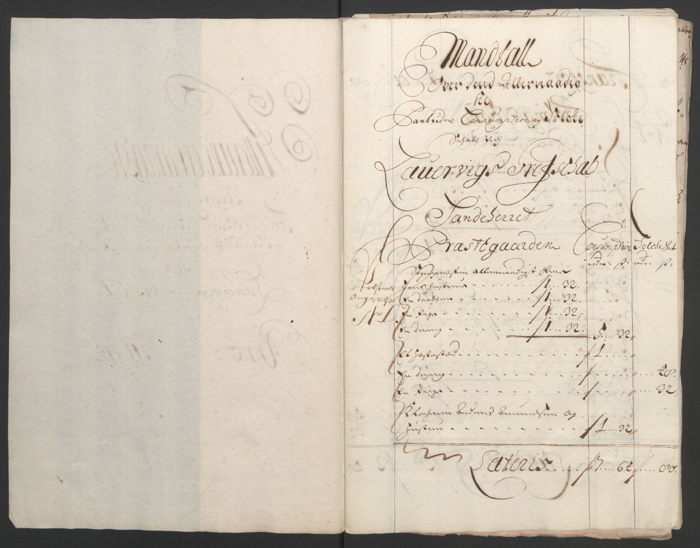 Rentekammeret inntil 1814, Reviderte regnskaper, Fogderegnskap, RA/EA-4092/R33/L1974: Fogderegnskap Larvik grevskap, 1693-1695, p. 151
