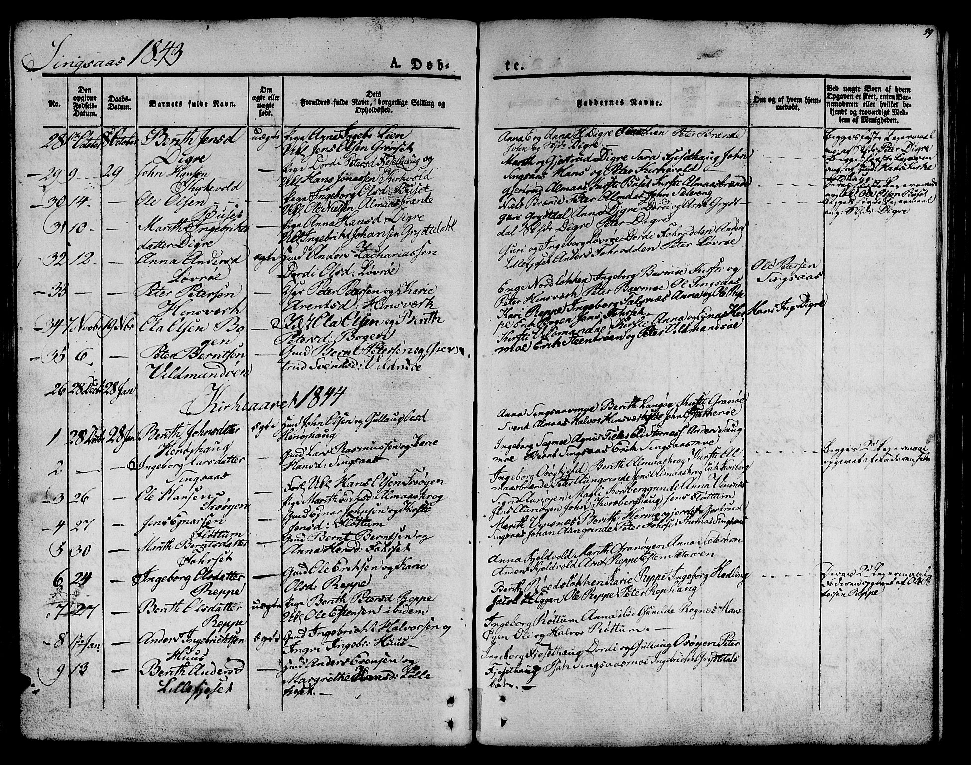 Ministerialprotokoller, klokkerbøker og fødselsregistre - Sør-Trøndelag, SAT/A-1456/685/L0958: Parish register (official) no. 685A04 /2, 1829-1845, p. 59