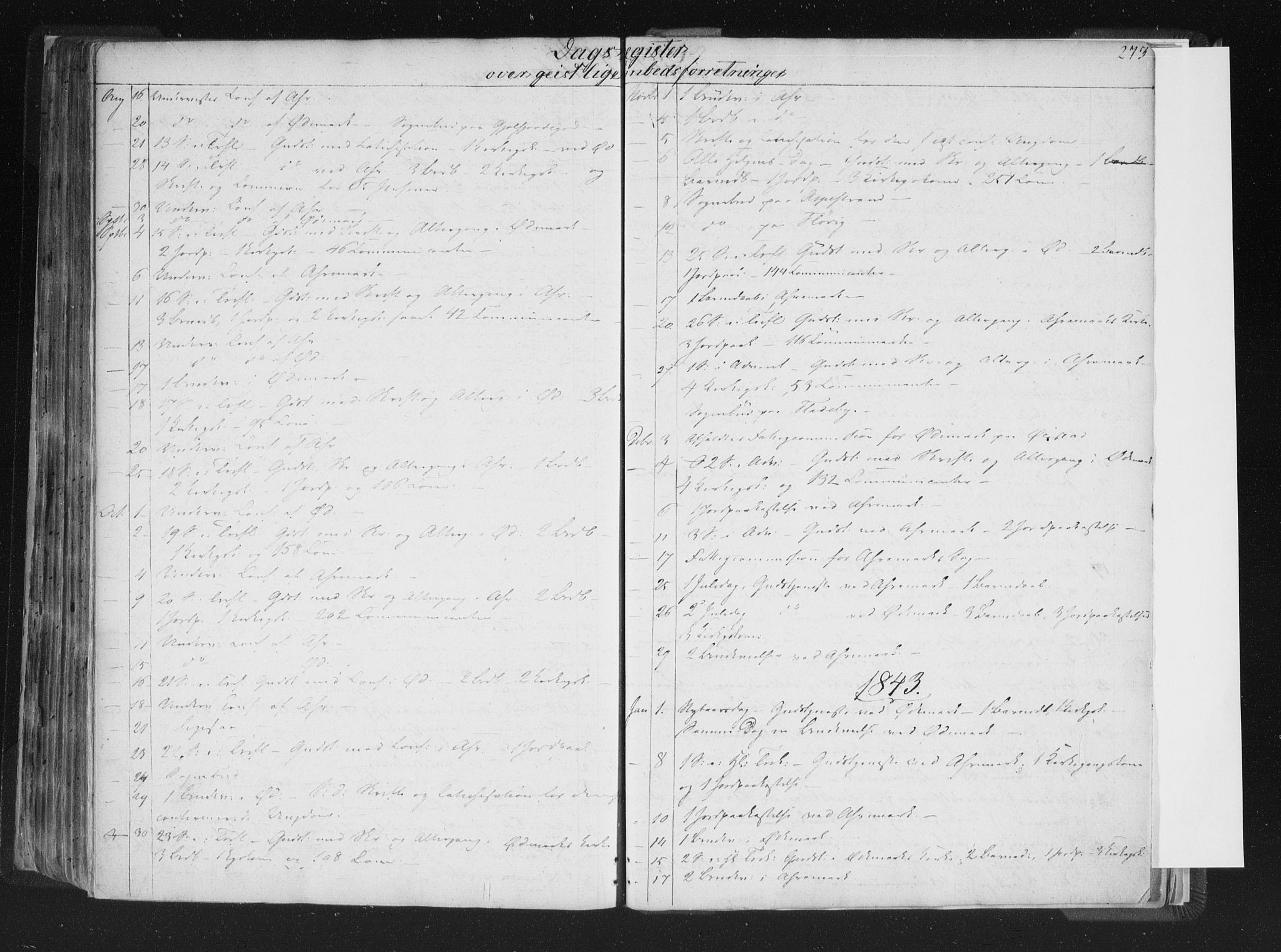 Aremark prestekontor Kirkebøker, SAO/A-10899/F/Fc/L0002: Parish register (official) no. III 2, 1834-1849, p. 273