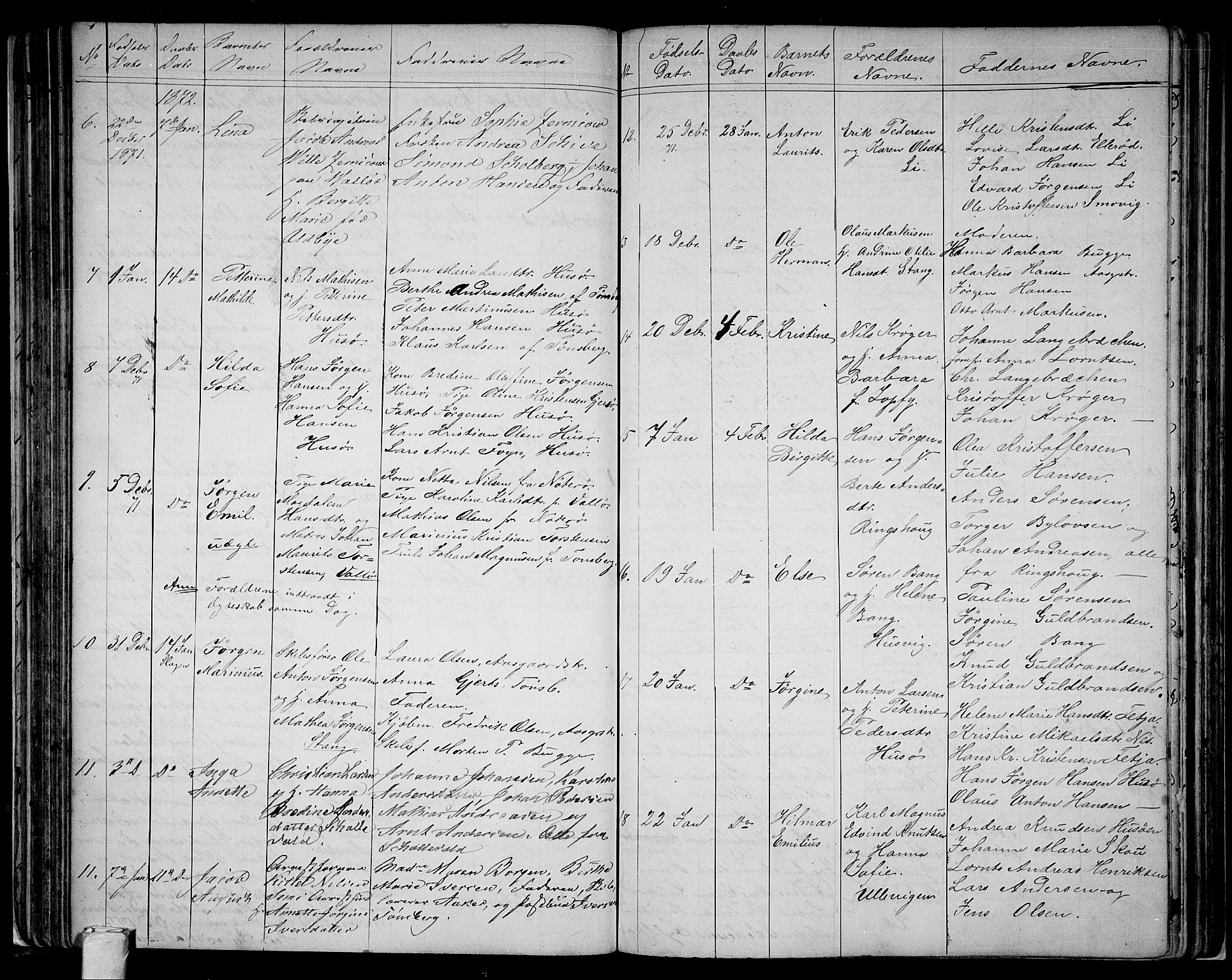 Sem kirkebøker, AV/SAKO-A-5/G/Ga/L0004: Parish register (copy) no. I 4, 1855-1877