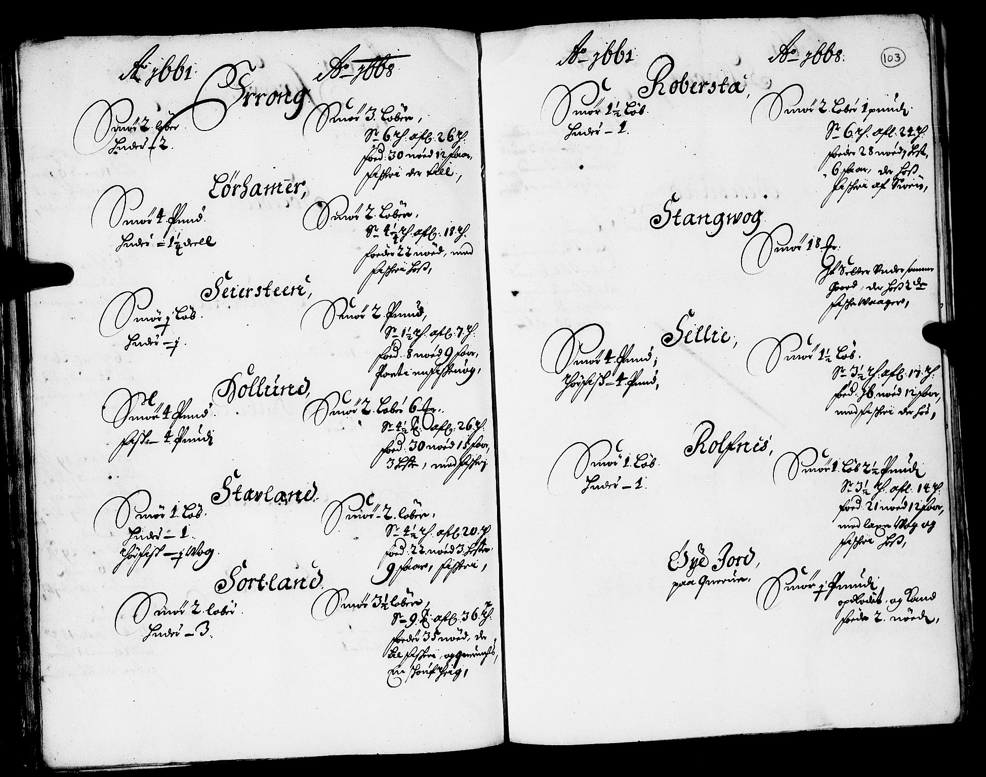 Rentekammeret inntil 1814, Realistisk ordnet avdeling, AV/RA-EA-4070/N/Nb/Nba/L0036: Sunnhordland fogderi, 1661-1667, p. 102b-103a