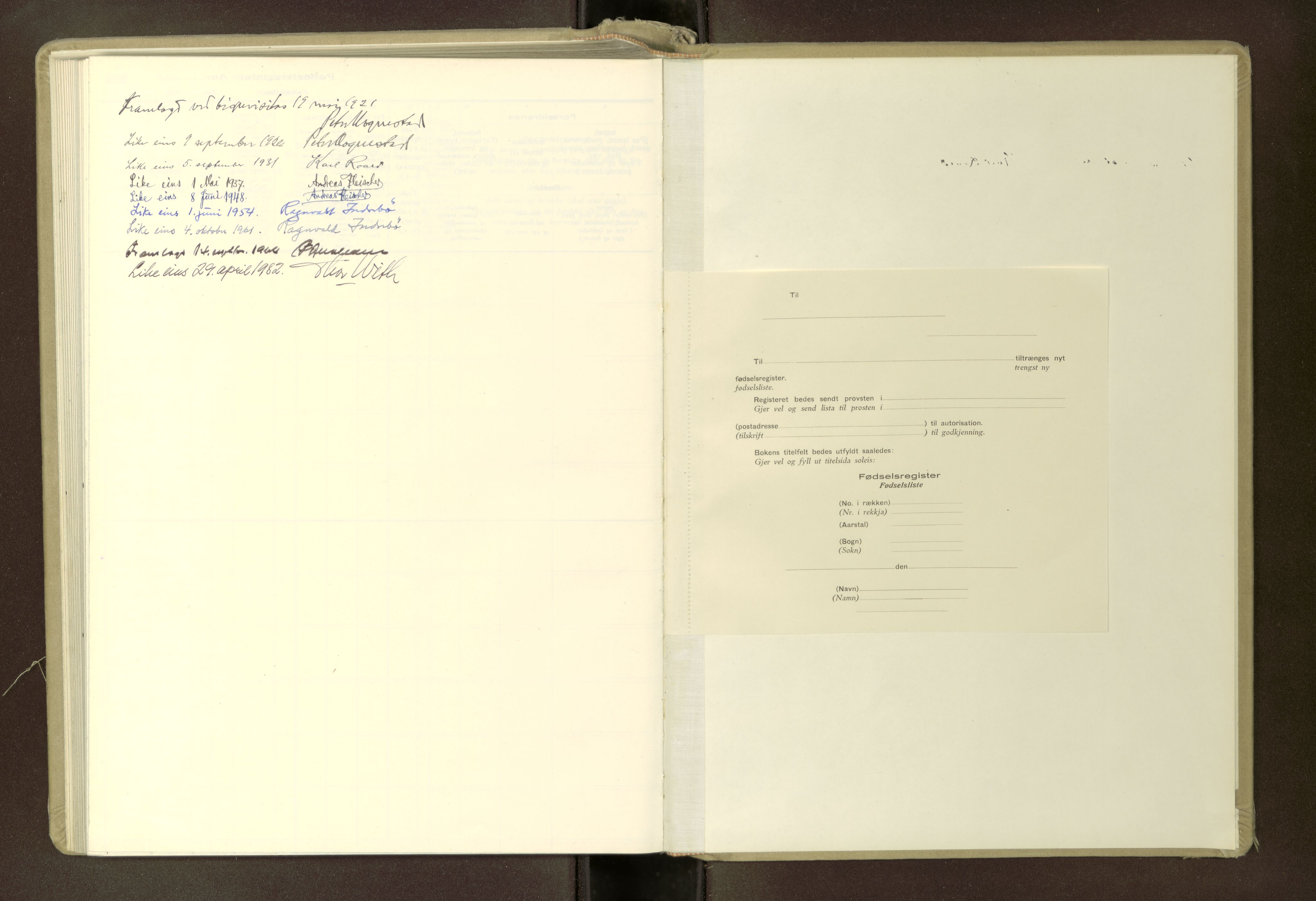 Ministerialprotokoller, klokkerbøker og fødselsregistre - Møre og Romsdal, AV/SAT-A-1454/512/L0173: Birth register no. 512---, 1916-1982