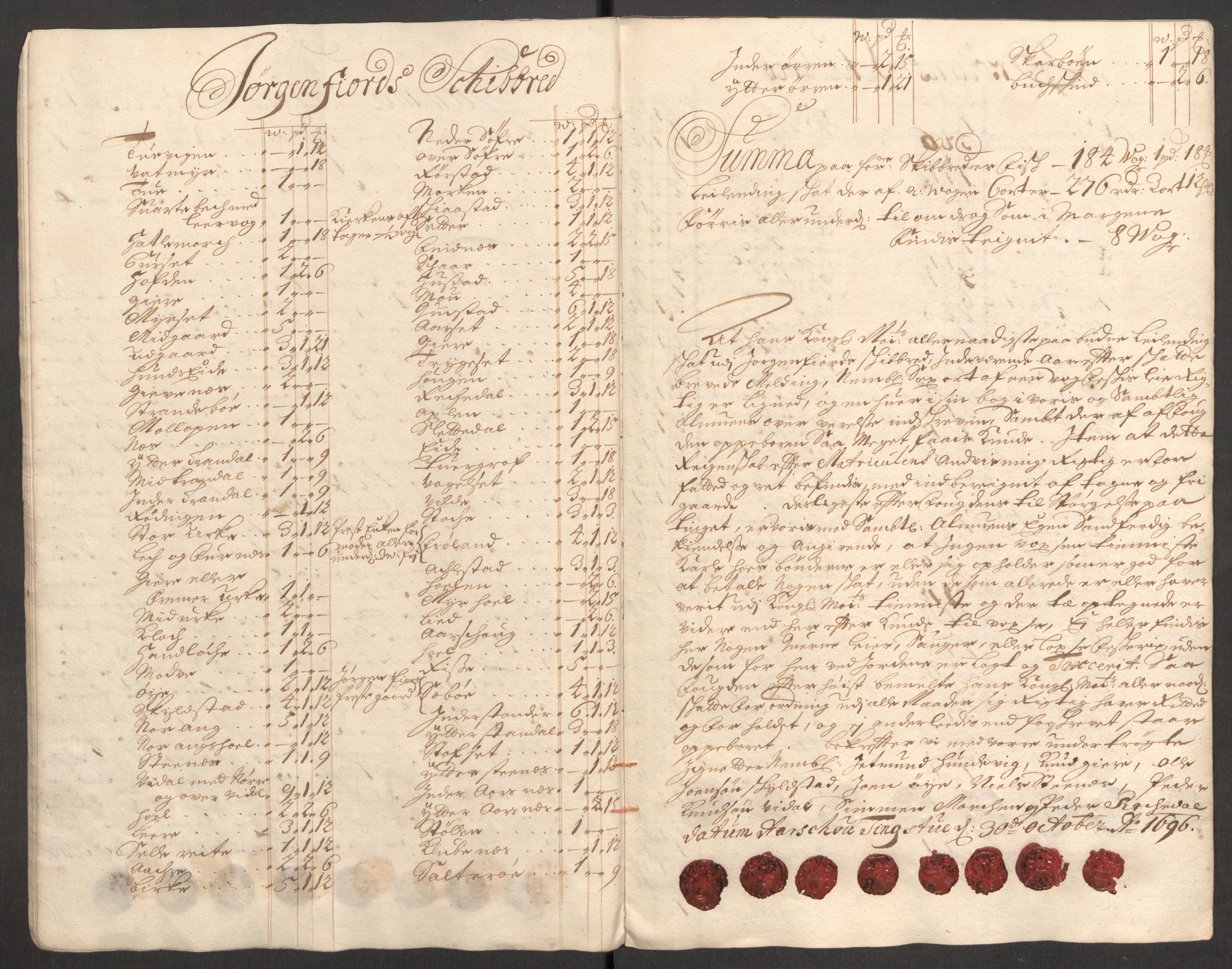 Rentekammeret inntil 1814, Reviderte regnskaper, Fogderegnskap, AV/RA-EA-4092/R54/L3556: Fogderegnskap Sunnmøre, 1696-1698, p. 22