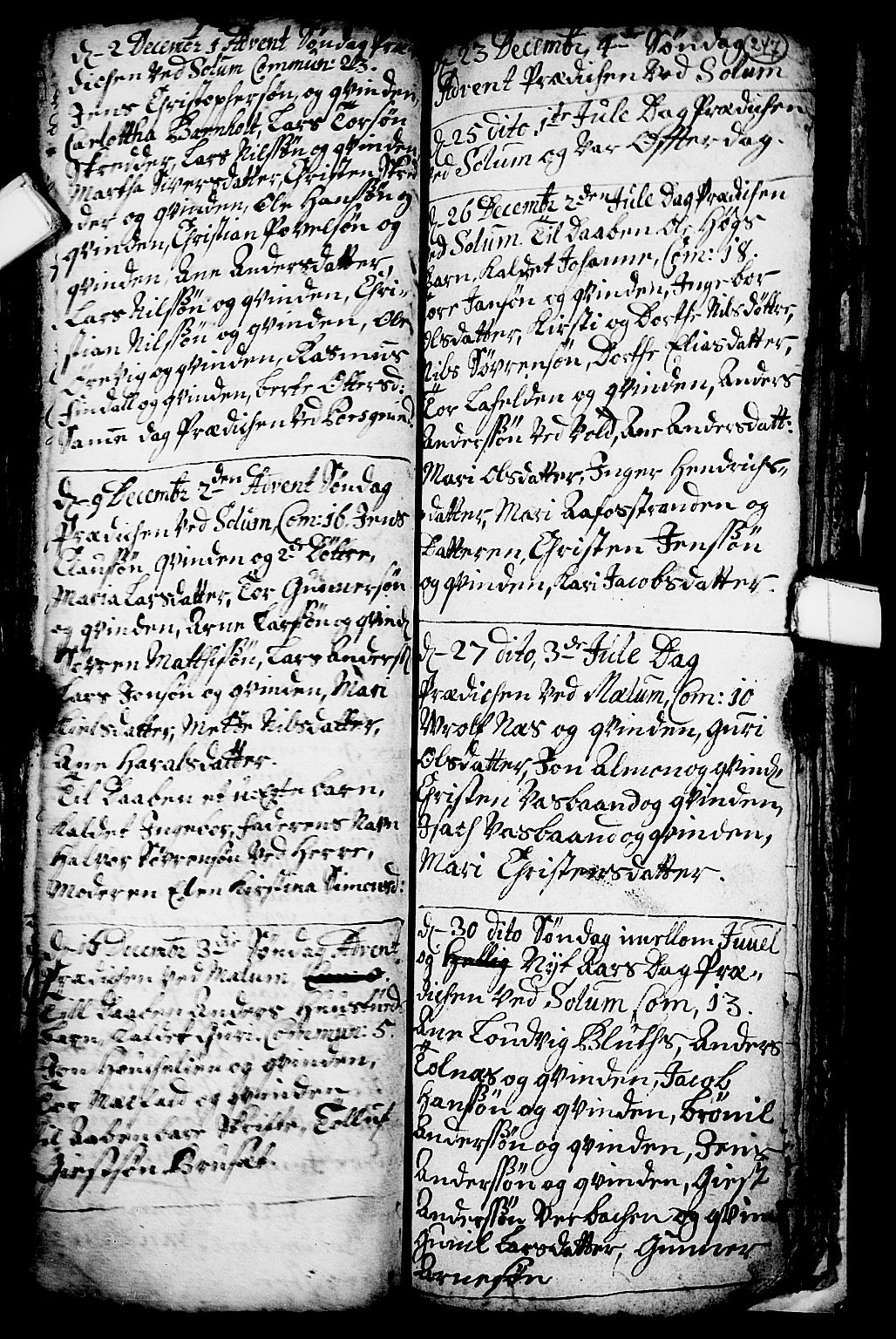 Solum kirkebøker, AV/SAKO-A-306/F/Fa/L0001: Parish register (official) no. I 1, 1701-1716, p. 247