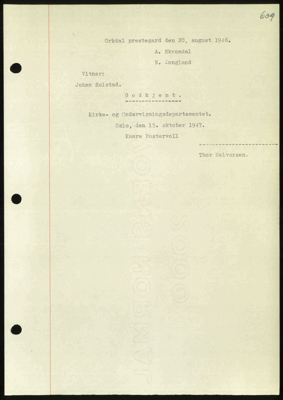 Orkdal sorenskriveri, SAT/A-4169/1/2/2C: Mortgage book no. A, 1947-1947, Diary no: : 1362/1947