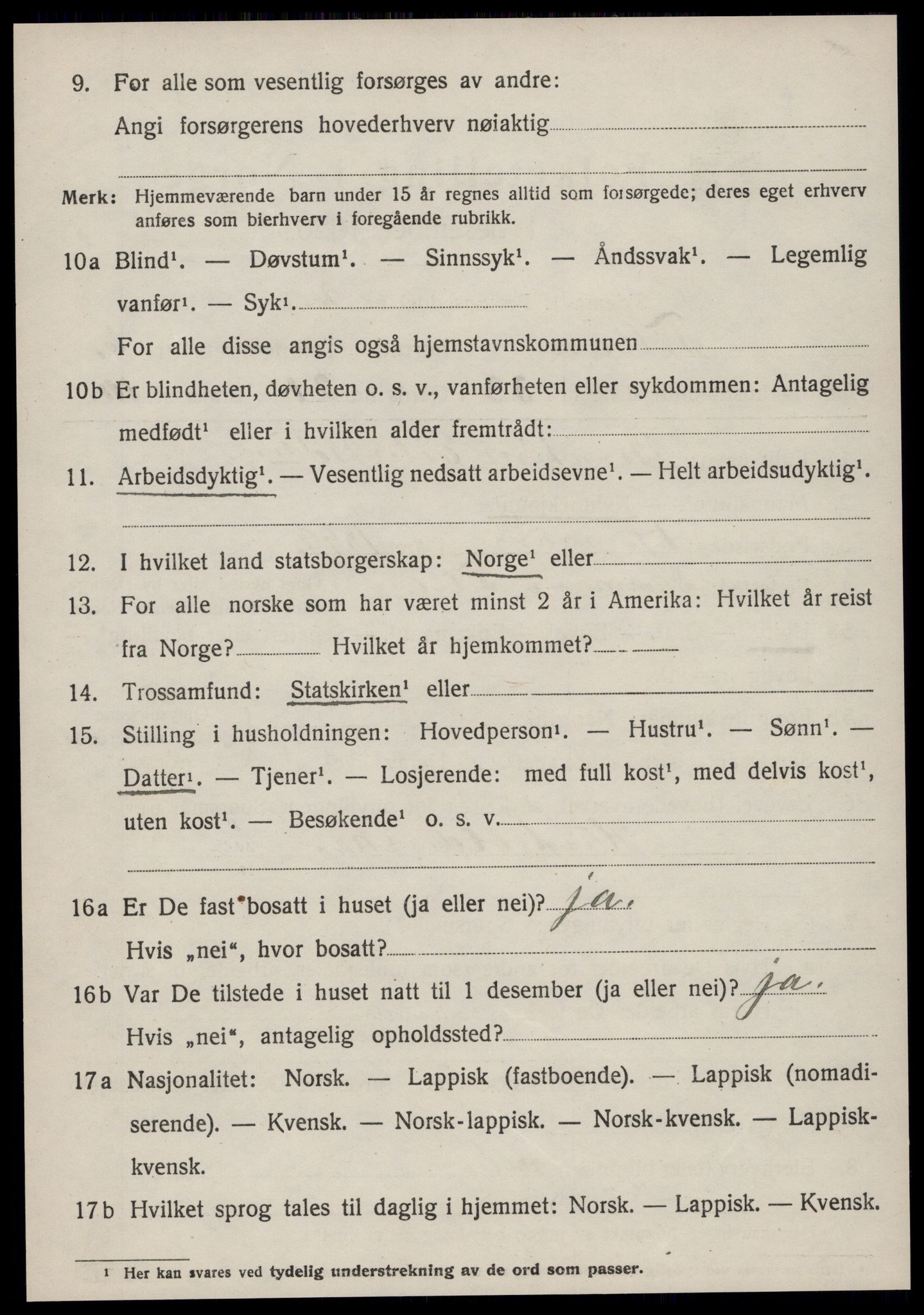 SAT, 1920 census for Fillan, 1920, p. 2971