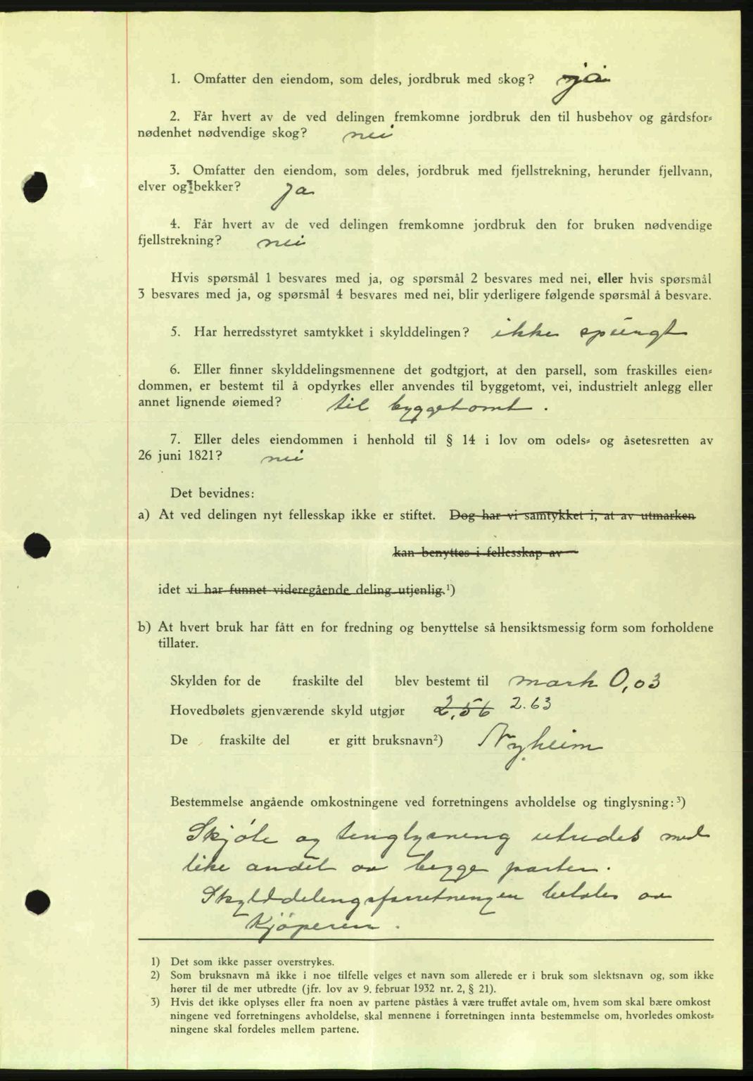 Romsdal sorenskriveri, SAT/A-4149/1/2/2C: Mortgage book no. A2, 1936-1937, Diary no: : 1996/1936