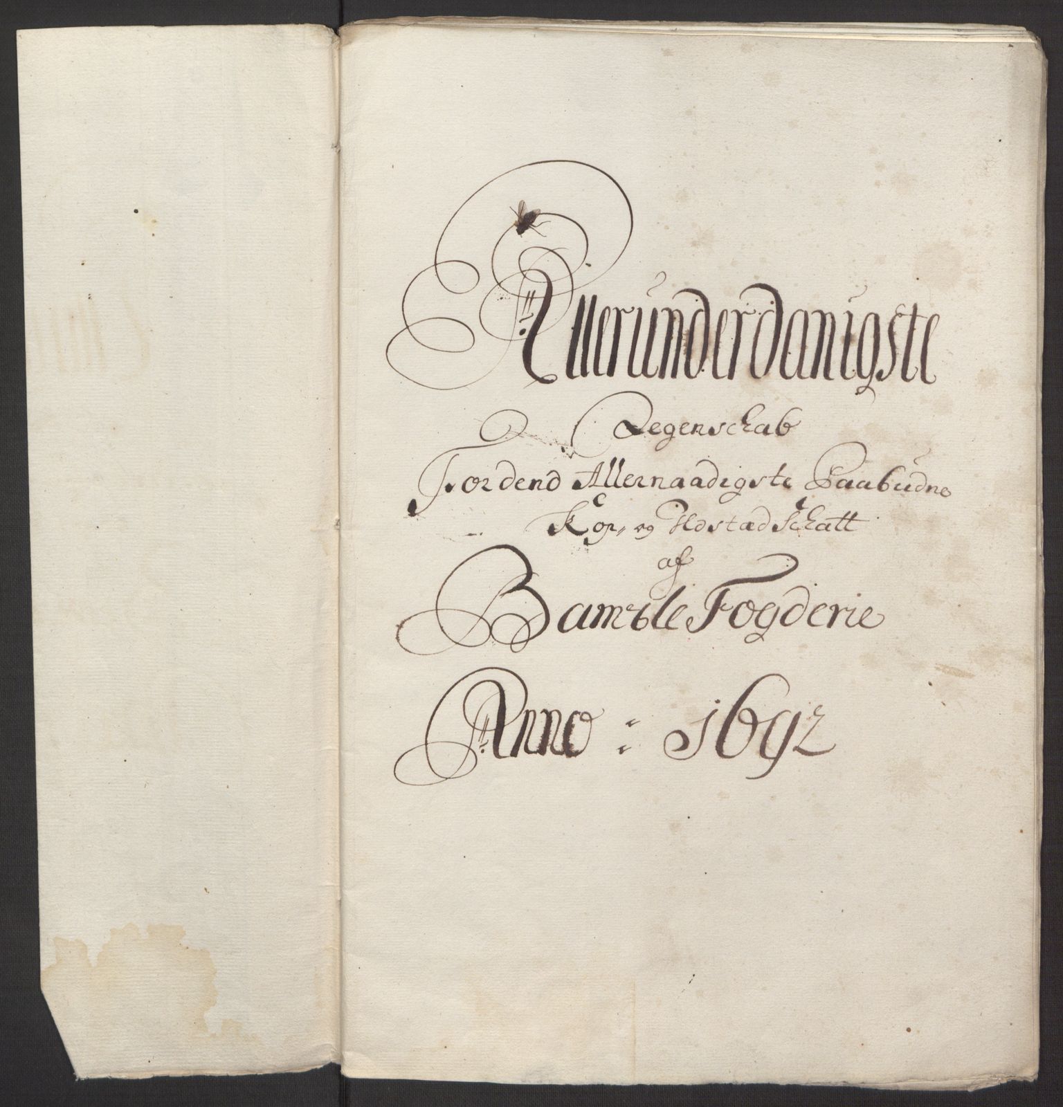 Rentekammeret inntil 1814, Reviderte regnskaper, Fogderegnskap, AV/RA-EA-4092/R34/L2052: Fogderegnskap Bamble, 1692-1693, p. 220