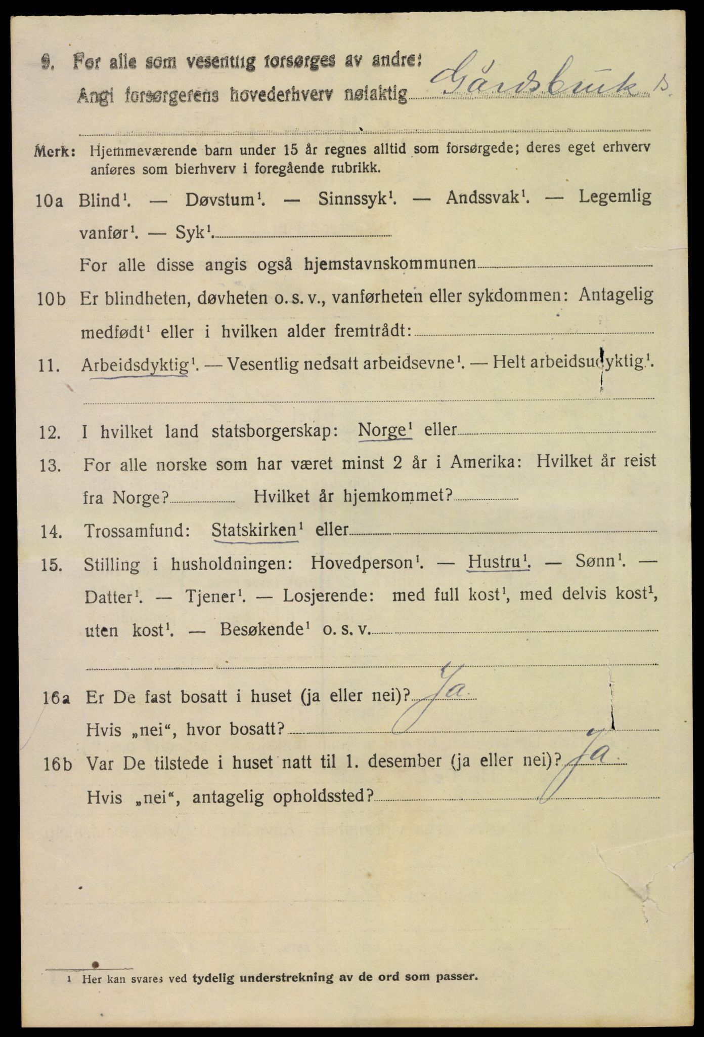 SAH, 1920 census for Grue, 1920, p. 8122