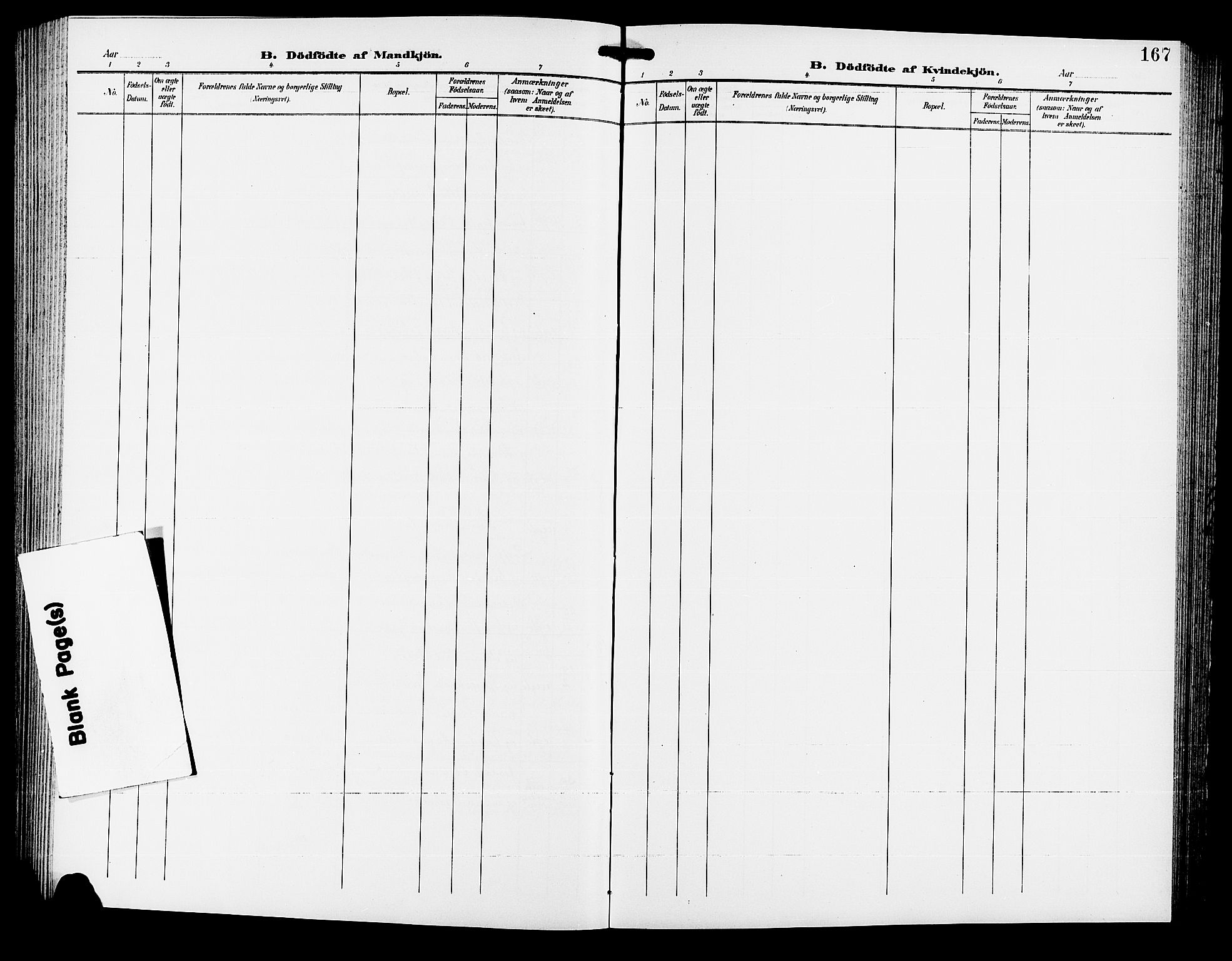 Hamar prestekontor, SAH/DOMPH-002/H/Ha/Hab/L0001: Parish register (copy) no. 1, 1899-1914, p. 167