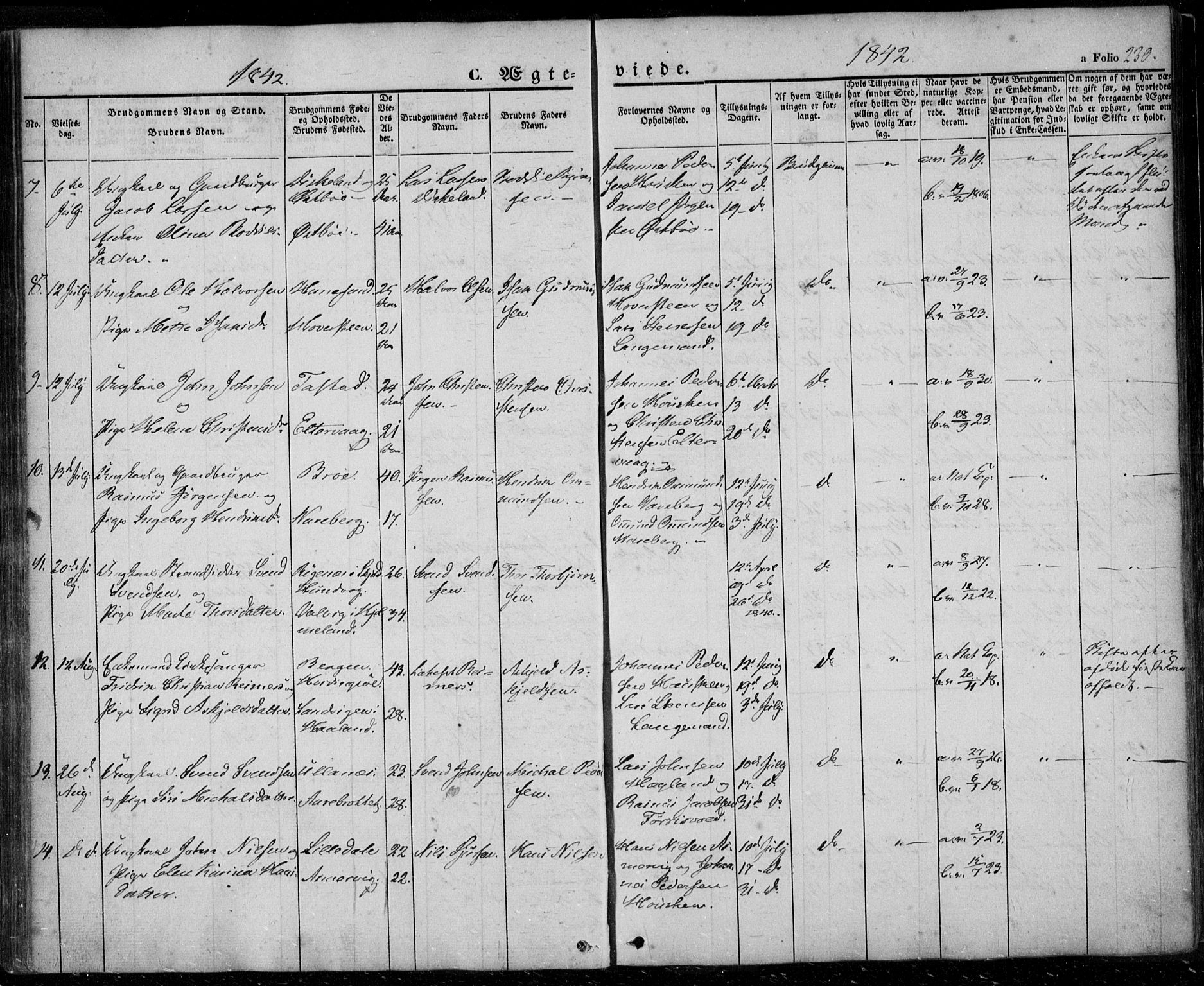 Rennesøy sokneprestkontor, AV/SAST-A -101827/H/Ha/Haa/L0005: Parish register (official) no. A 5, 1838-1859, p. 230