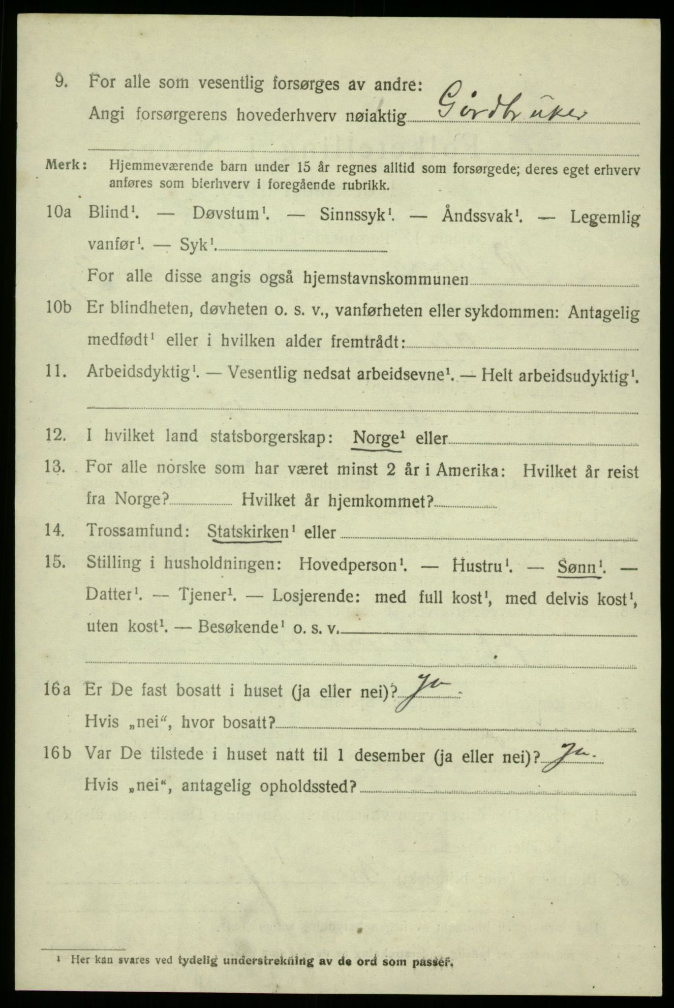 SAB, 1920 census for Røldal, 1920, p. 756