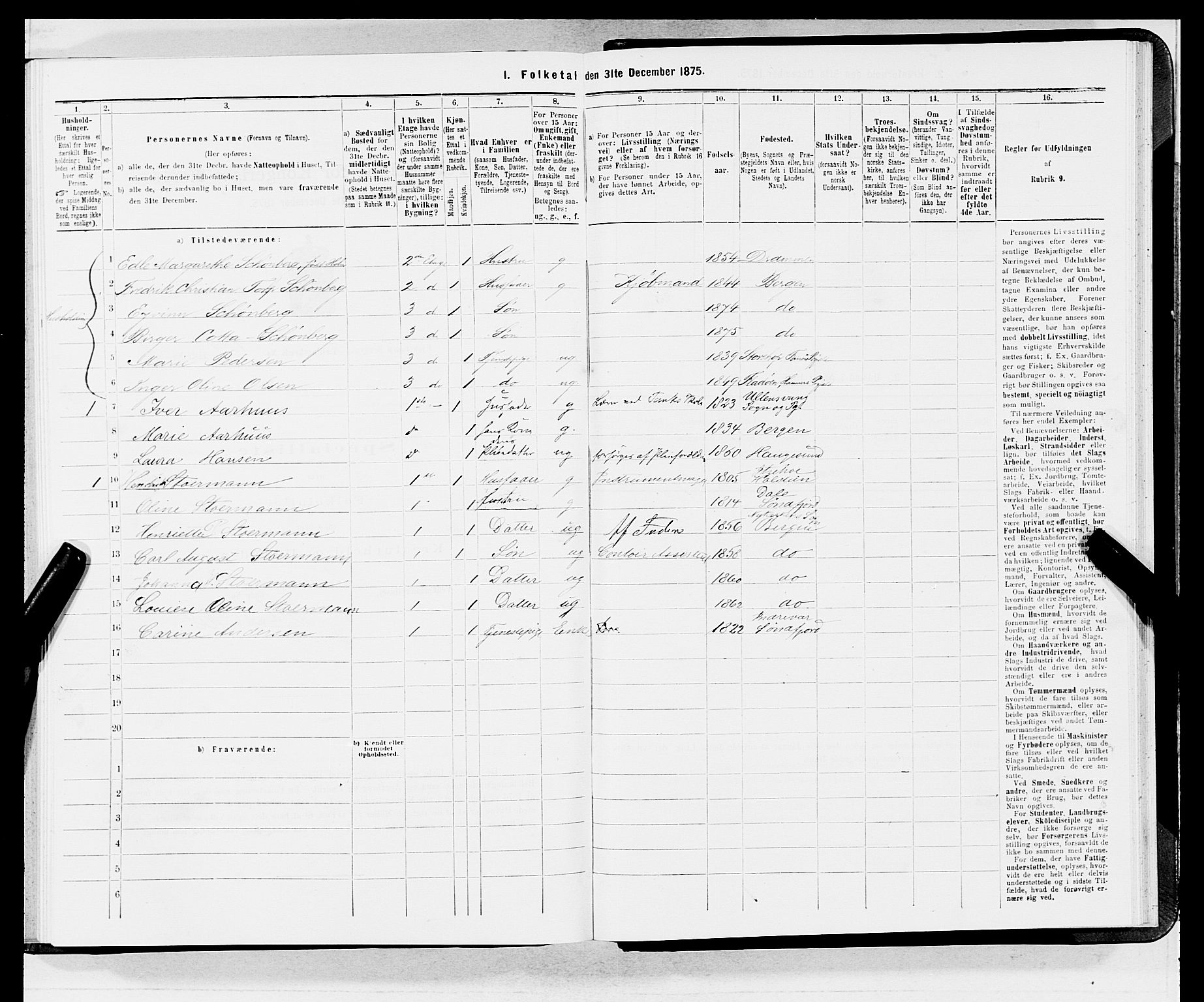 SAB, 1875 census for 1301 Bergen, 1875, p. 3547