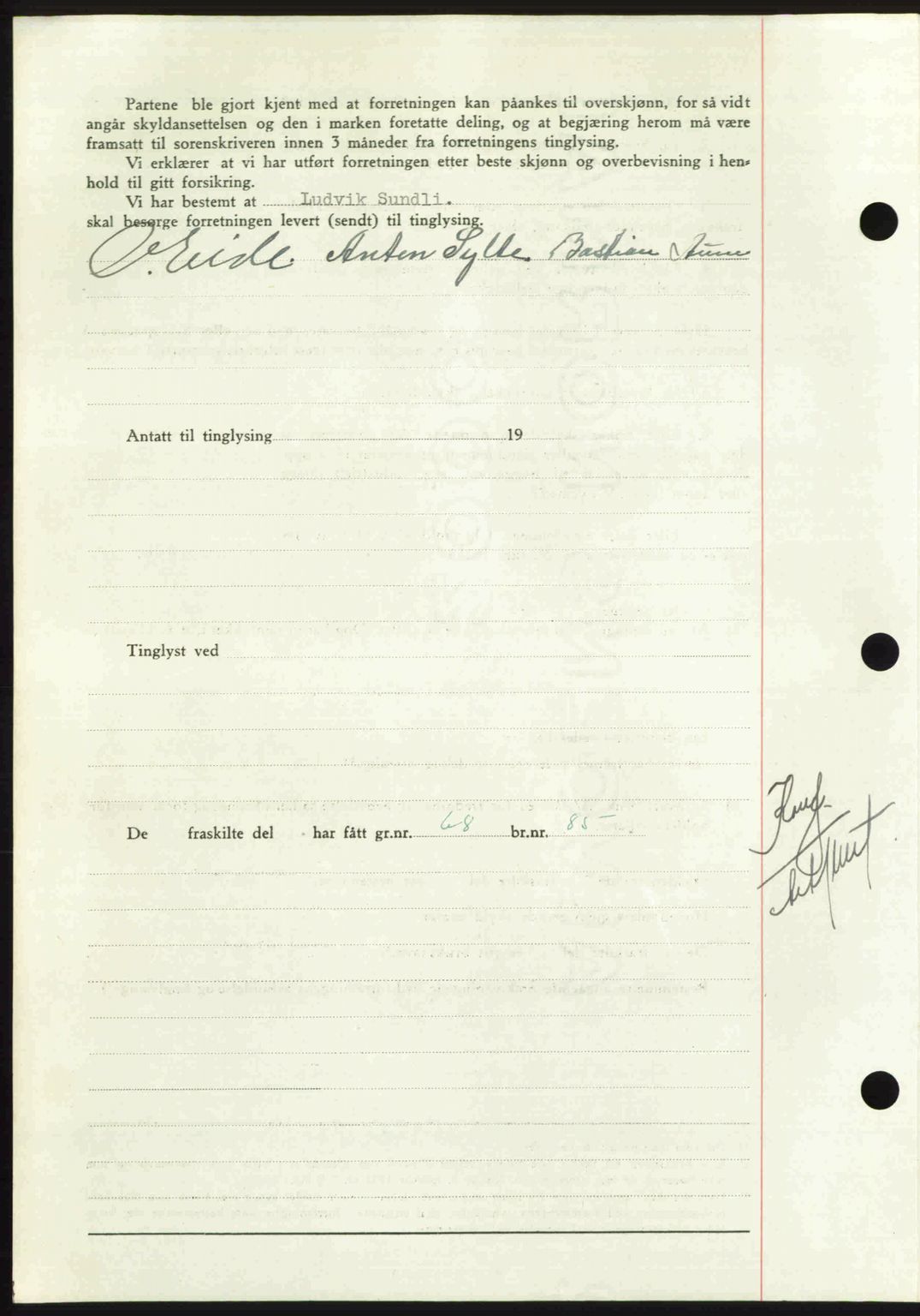 Nordmøre sorenskriveri, AV/SAT-A-4132/1/2/2Ca: Mortgage book no. A116, 1950-1950, Diary no: : 3138/1950