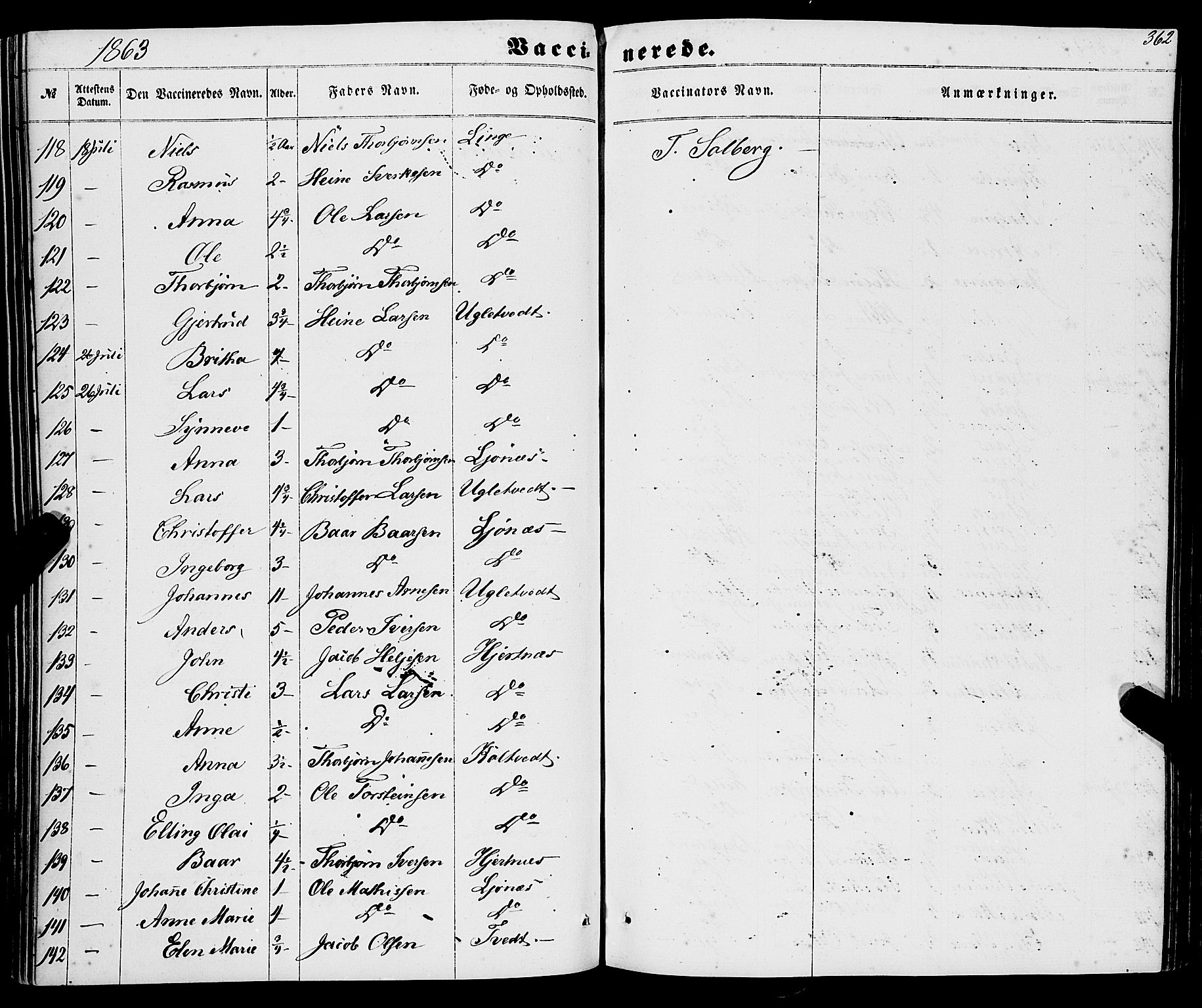 Strandebarm sokneprestembete, AV/SAB-A-78401/H/Haa: Parish register (official) no. A 8, 1858-1872, p. 362