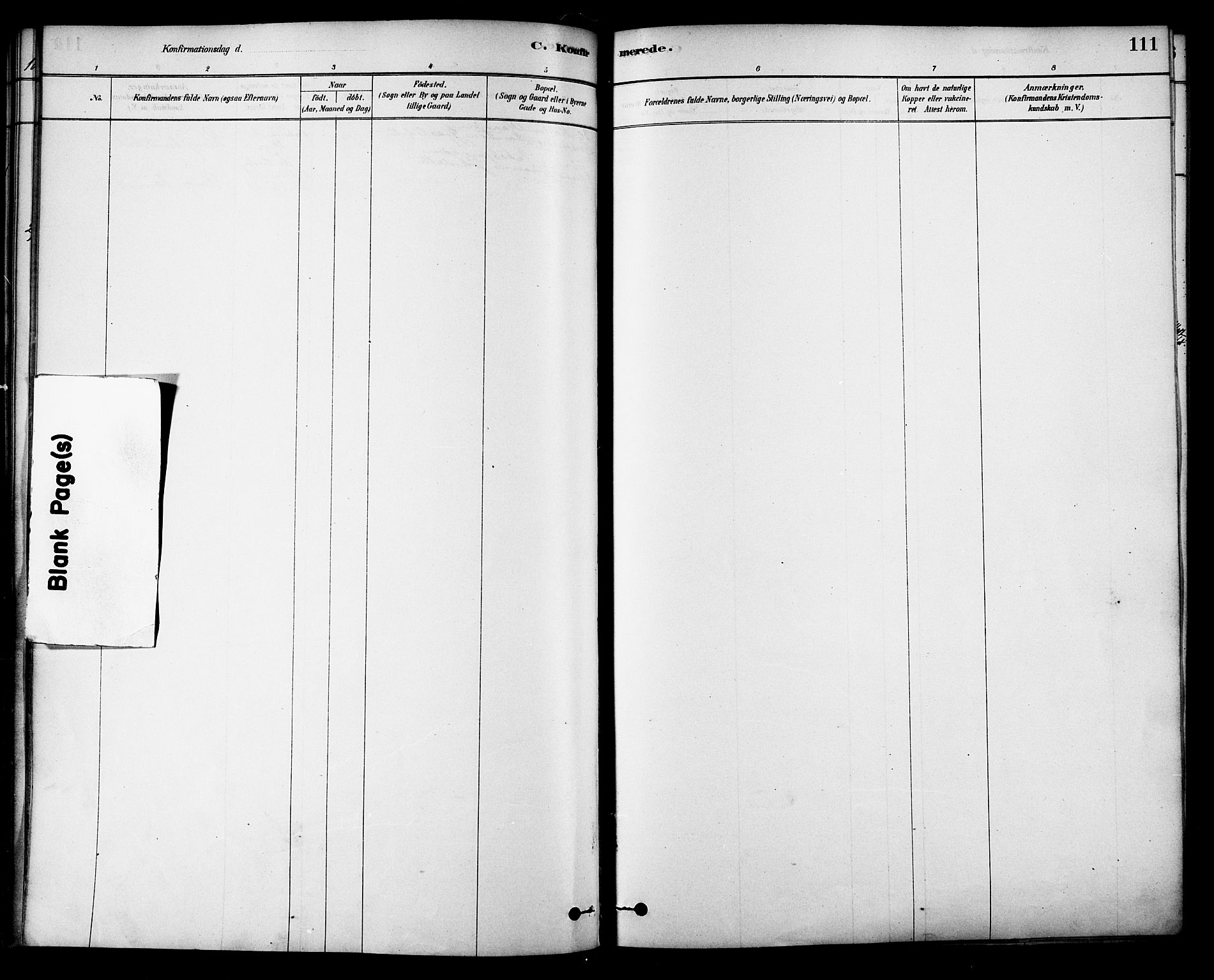 Ministerialprotokoller, klokkerbøker og fødselsregistre - Nordland, AV/SAT-A-1459/885/L1204: Parish register (official) no. 885A05, 1878-1892, p. 111