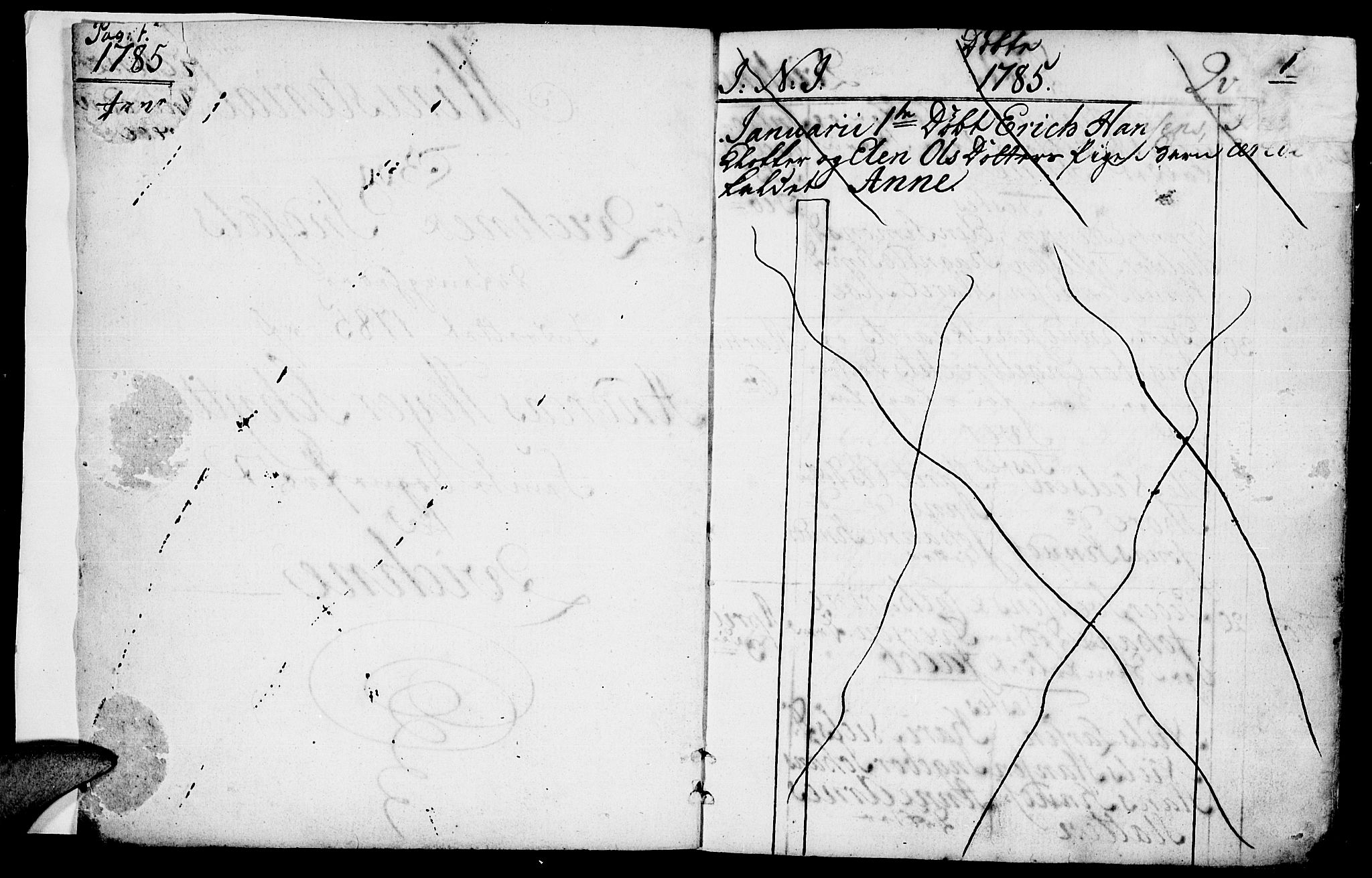 Kvikne prestekontor, SAH/PREST-064/H/Ha/Haa/L0003: Parish register (official) no. 3, 1785-1814, p. 0-1