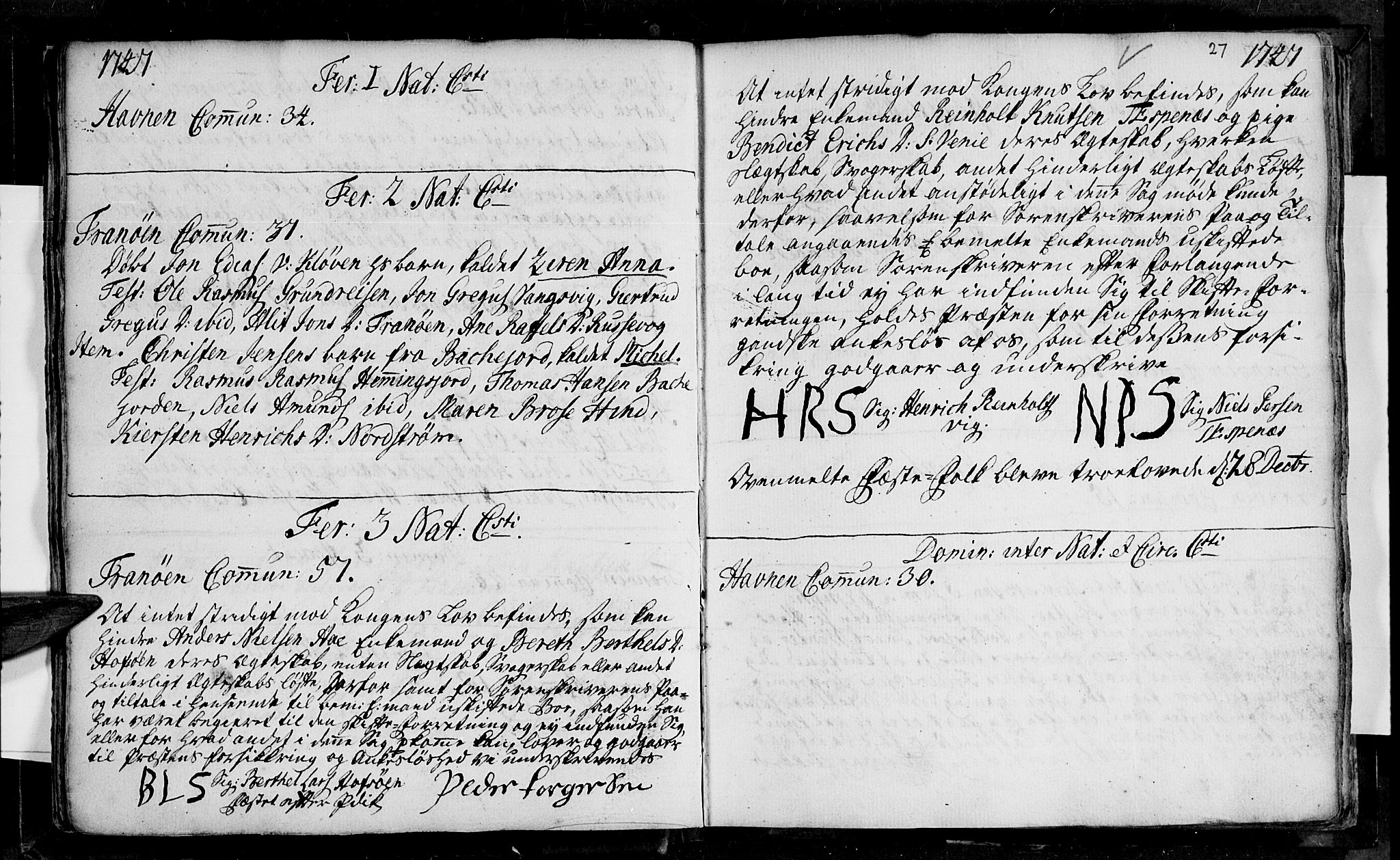 Ibestad sokneprestembete, AV/SATØ-S-0077/H/Ha/Haa/L0001kirke: Parish register (official) no. 1, 1744-1757, p. 27