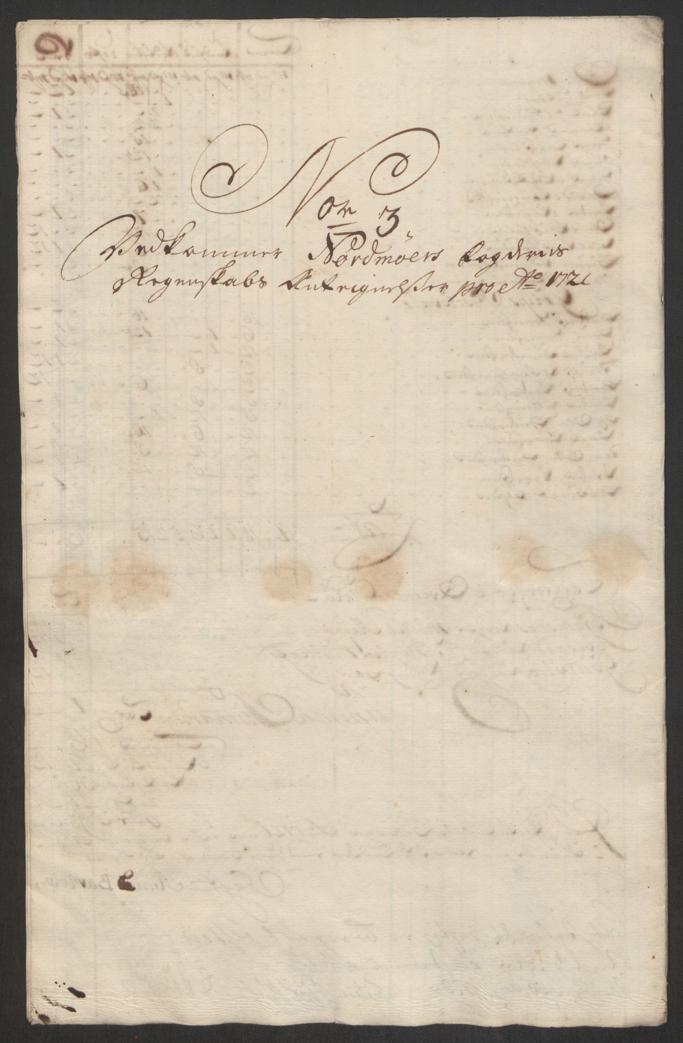 Rentekammeret inntil 1814, Reviderte regnskaper, Fogderegnskap, RA/EA-4092/R56/L3754: Fogderegnskap Nordmøre, 1721, p. 439