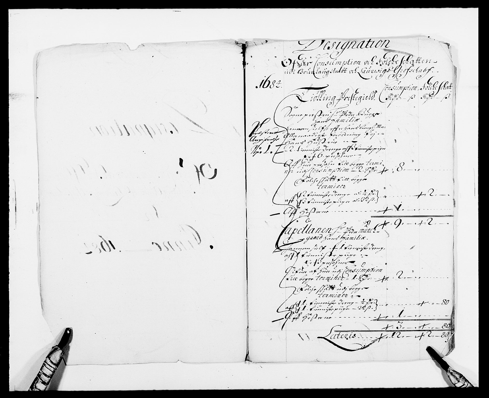 Rentekammeret inntil 1814, Reviderte regnskaper, Fogderegnskap, RA/EA-4092/R33/L1969: Fogderegnskap Larvik grevskap, 1675-1687, p. 421