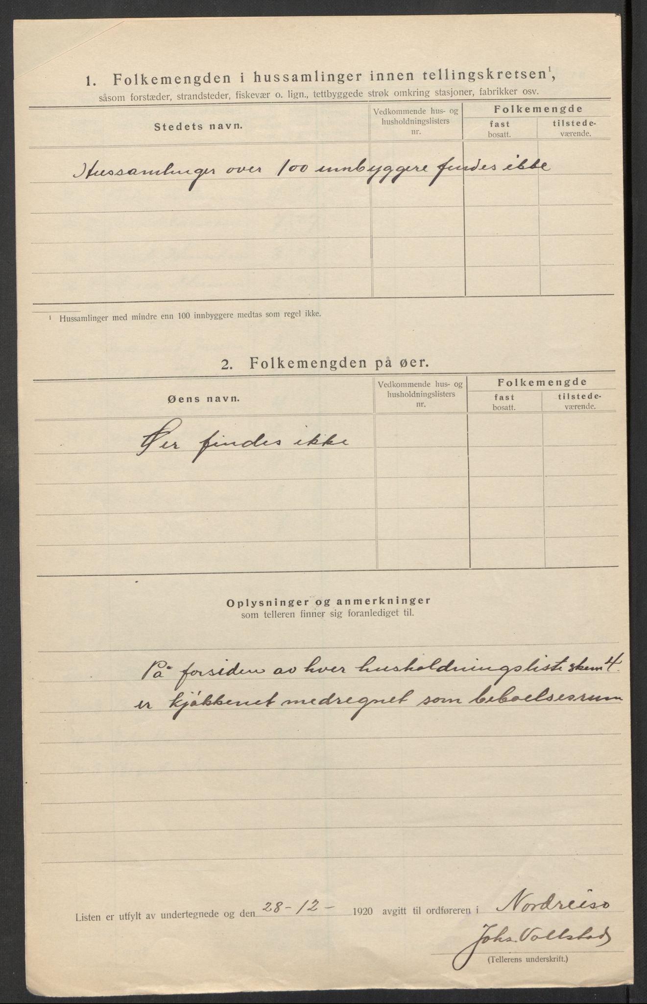 SATØ, 1920 census for Nordreisa, 1920, p. 26