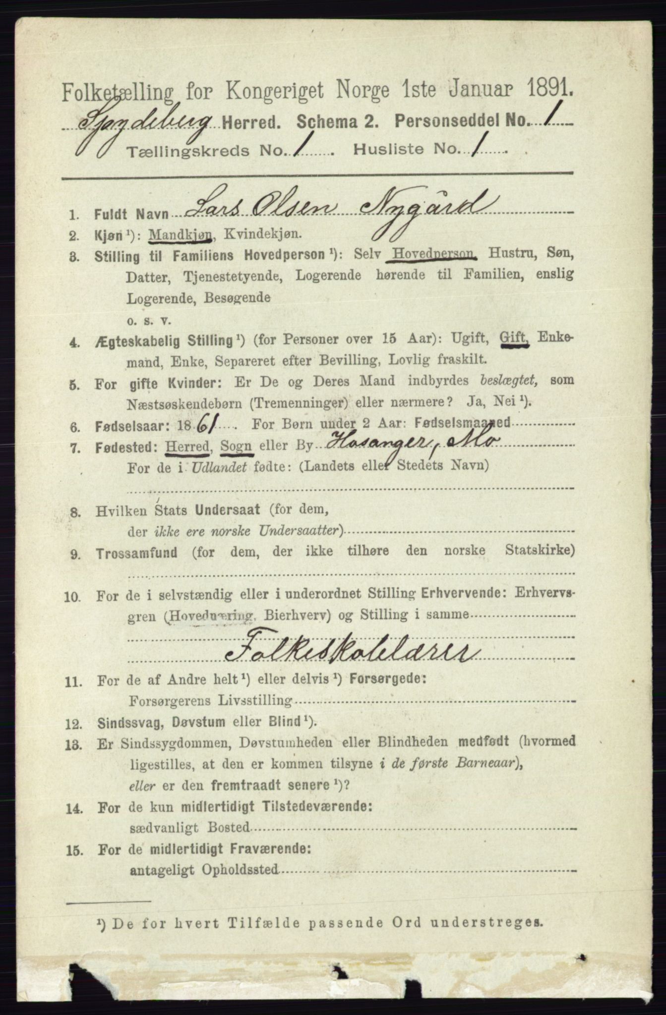 RA, 1891 census for 0123 Spydeberg, 1891, p. 116
