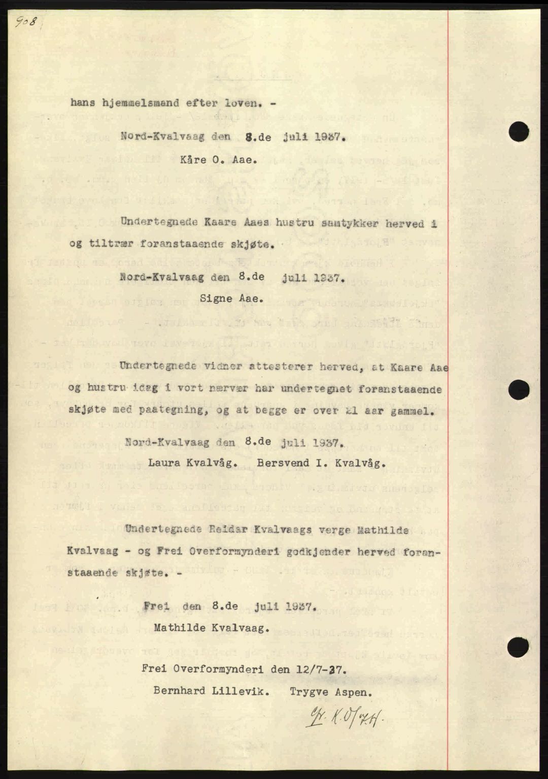 Nordmøre sorenskriveri, AV/SAT-A-4132/1/2/2Ca: Mortgage book no. A81, 1937-1937, Diary no: : 1859/1937