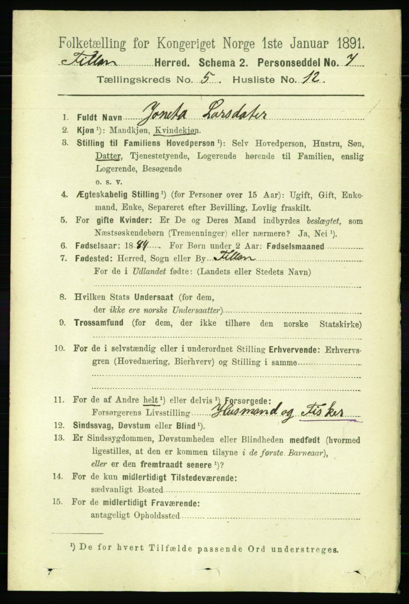 RA, 1891 census for 1616 Fillan, 1891, p. 1059