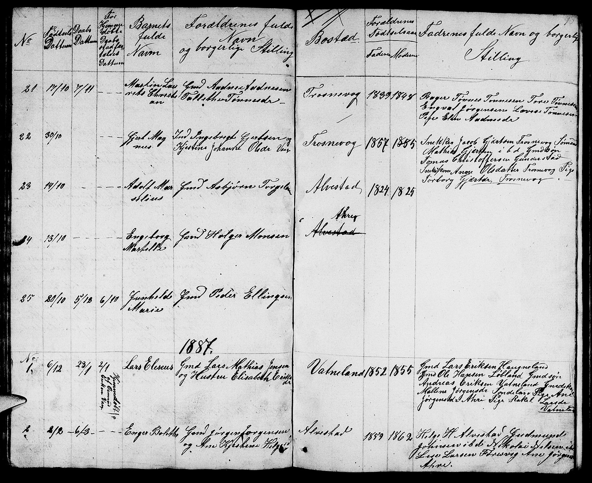 Tysvær sokneprestkontor, AV/SAST-A -101864/H/Ha/Hab/L0001: Parish register (copy) no. B 1, 1851-1887, p. 98