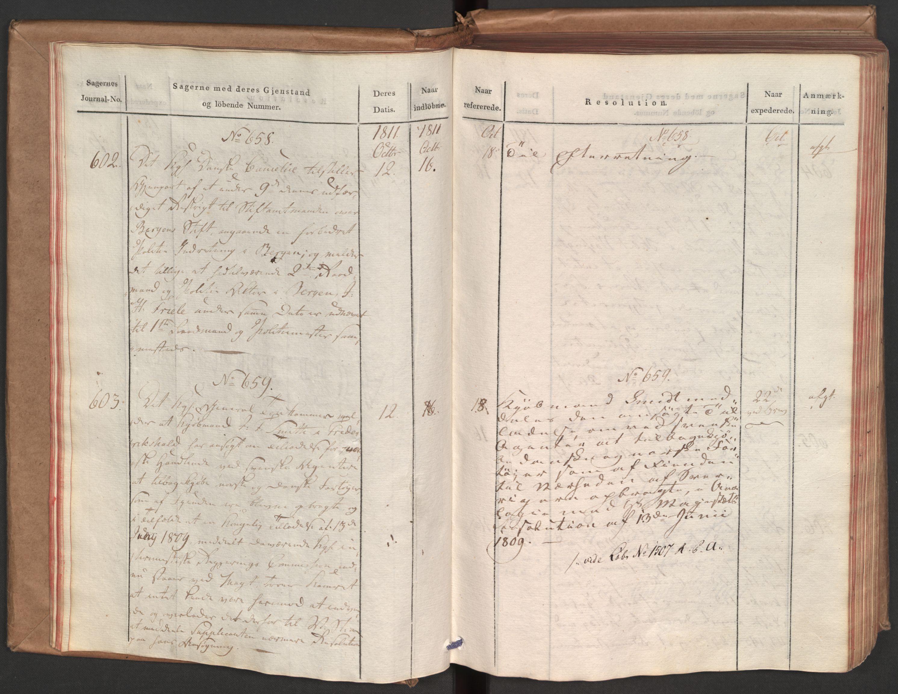 Stattholderembetet 1810-1814, 1. kontor (Kontor A), AV/RA-EA-2872/Aa/L0002: Kollegial referatprotokoll,  j.nr. 565-994,  l.nr. 611-1128, 1811-1812, p. 25