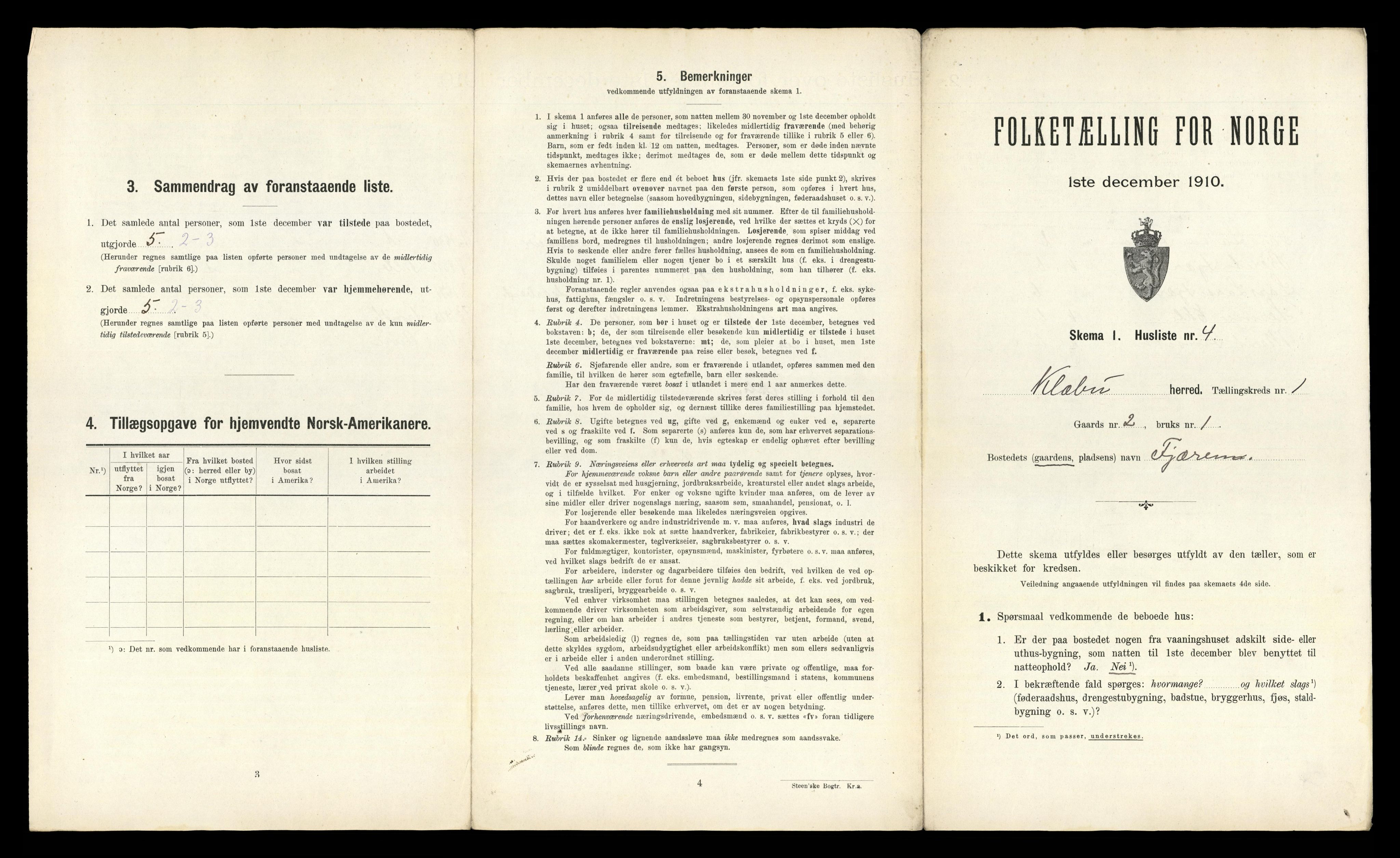 RA, 1910 census for Klæbu, 1910, p. 27