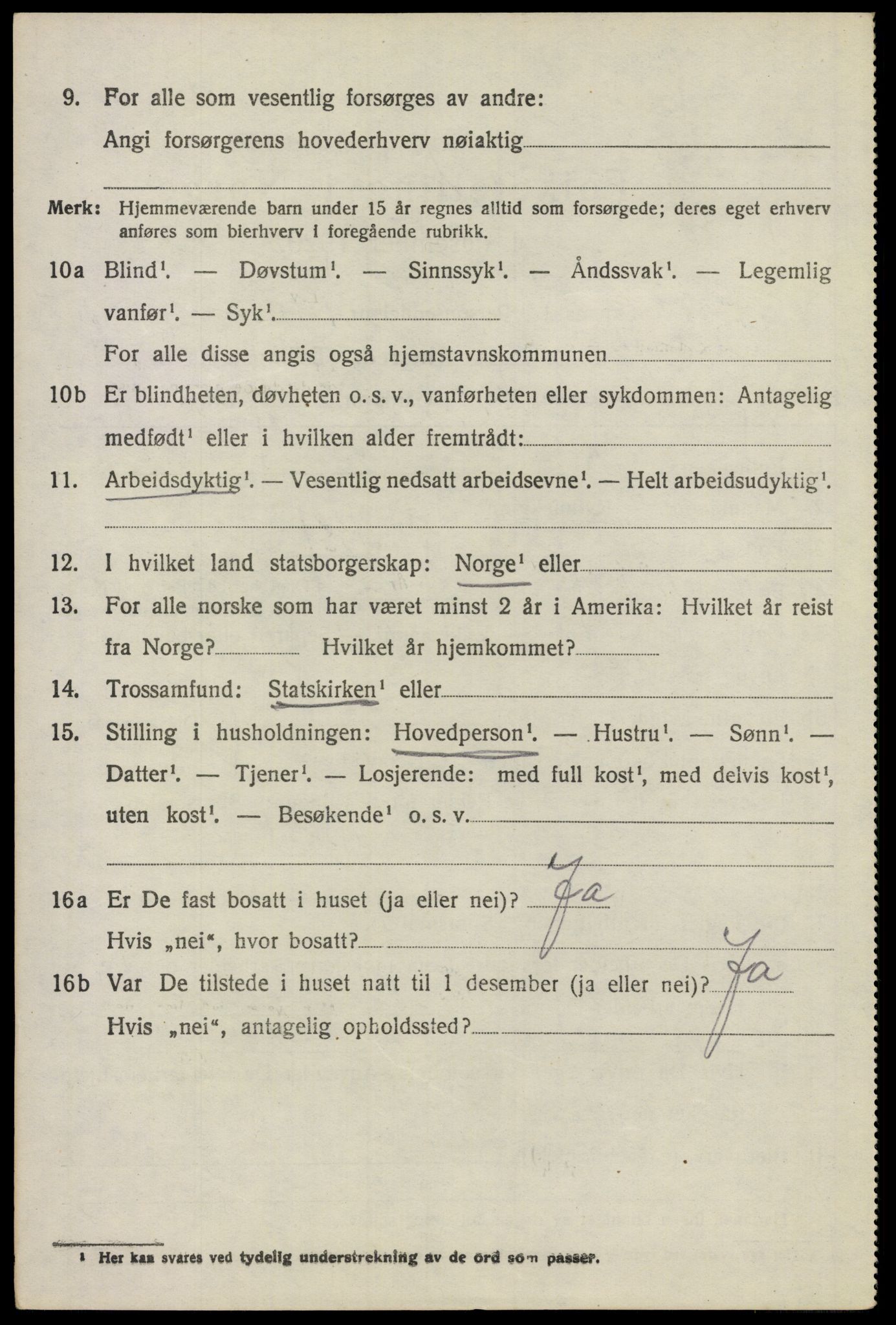 SAO, 1920 census for Lillestrøm, 1920, p. 1565