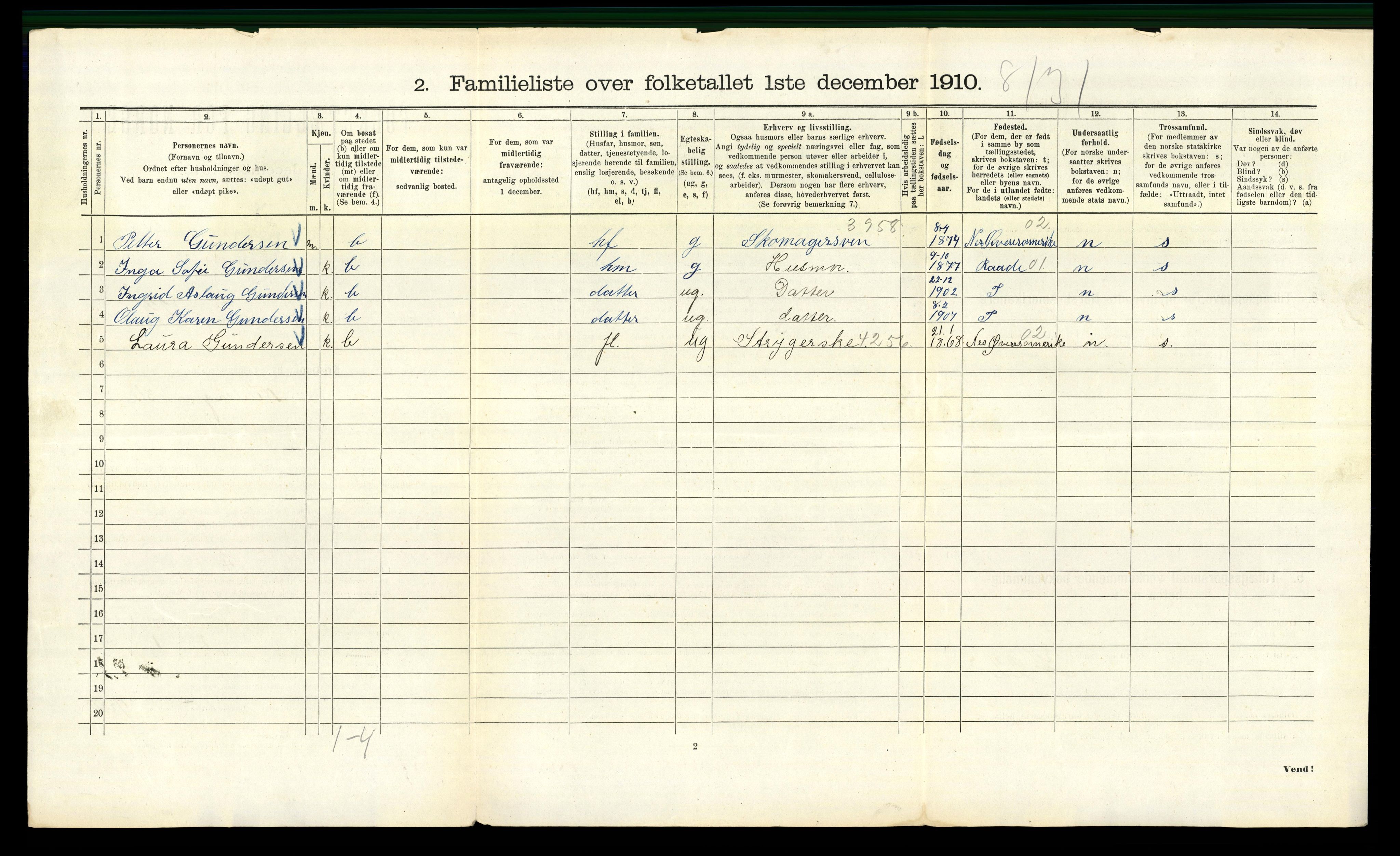 RA, 1910 census for Kristiania, 1910, p. 68348