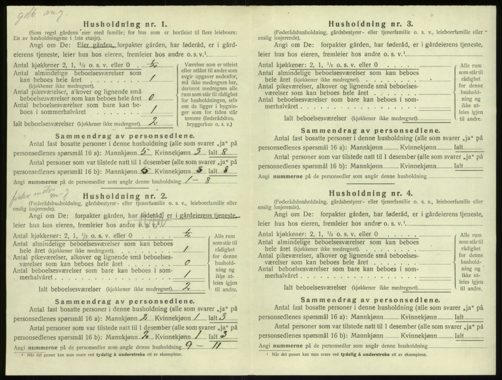 SAB, 1920 census for Herdla, 1920, p. 930