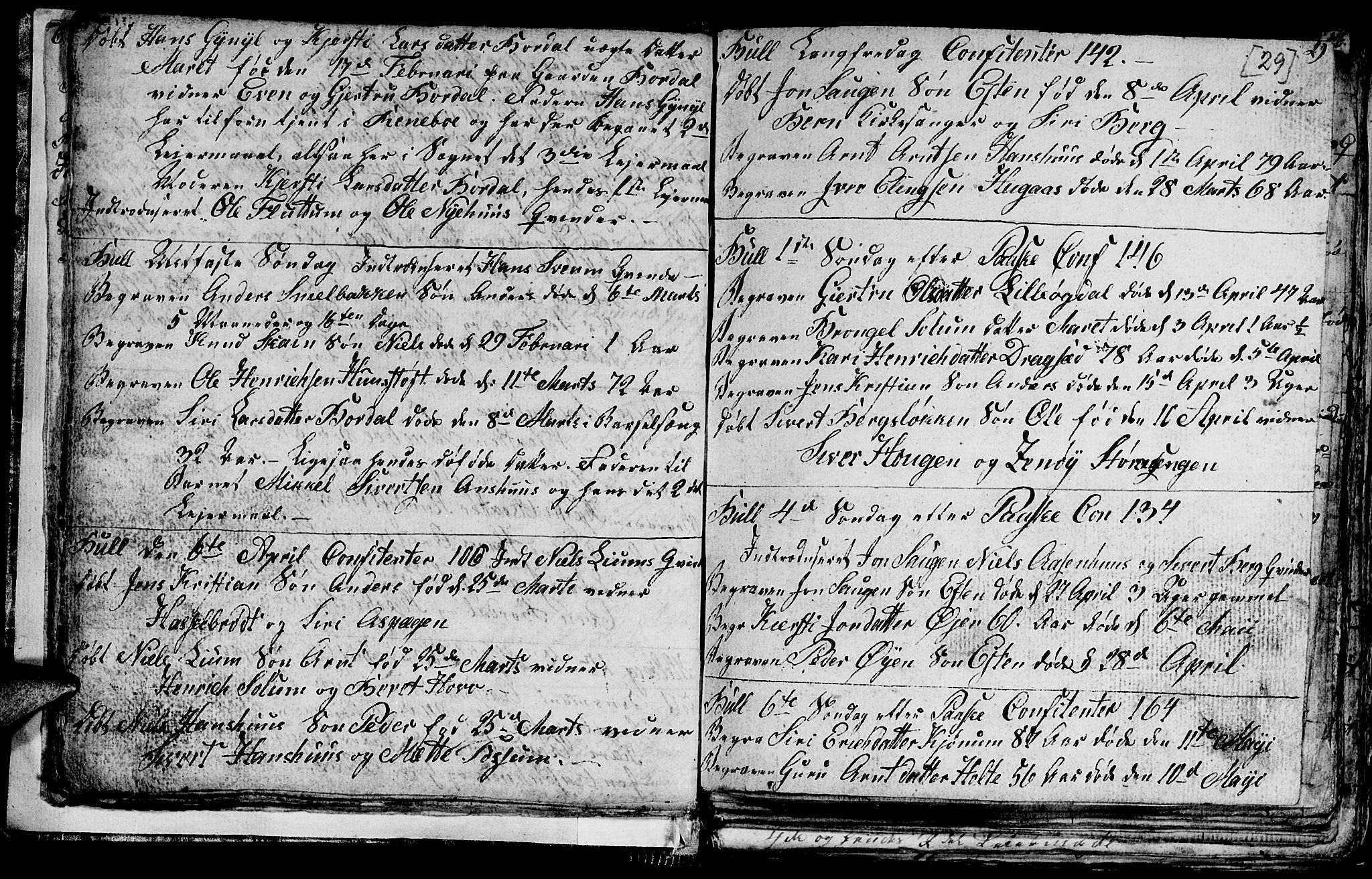 Ministerialprotokoller, klokkerbøker og fødselsregistre - Sør-Trøndelag, SAT/A-1456/689/L1042: Parish register (copy) no. 689C01, 1812-1841, p. 28-29
