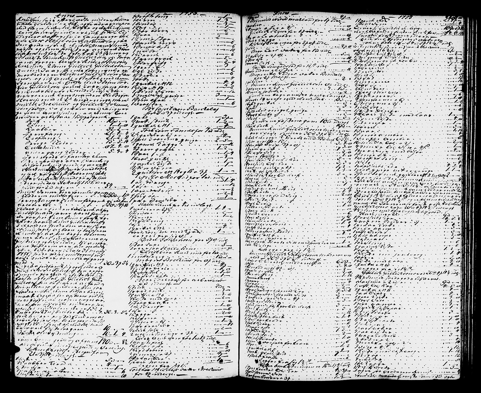 Hardanger og Voss sorenskriveri, SAB/A-2501/4/4A/4Ac/L0006: Skifterettsprotokoll for sorenskriveriet, 1748-1757, p. 347b-348a