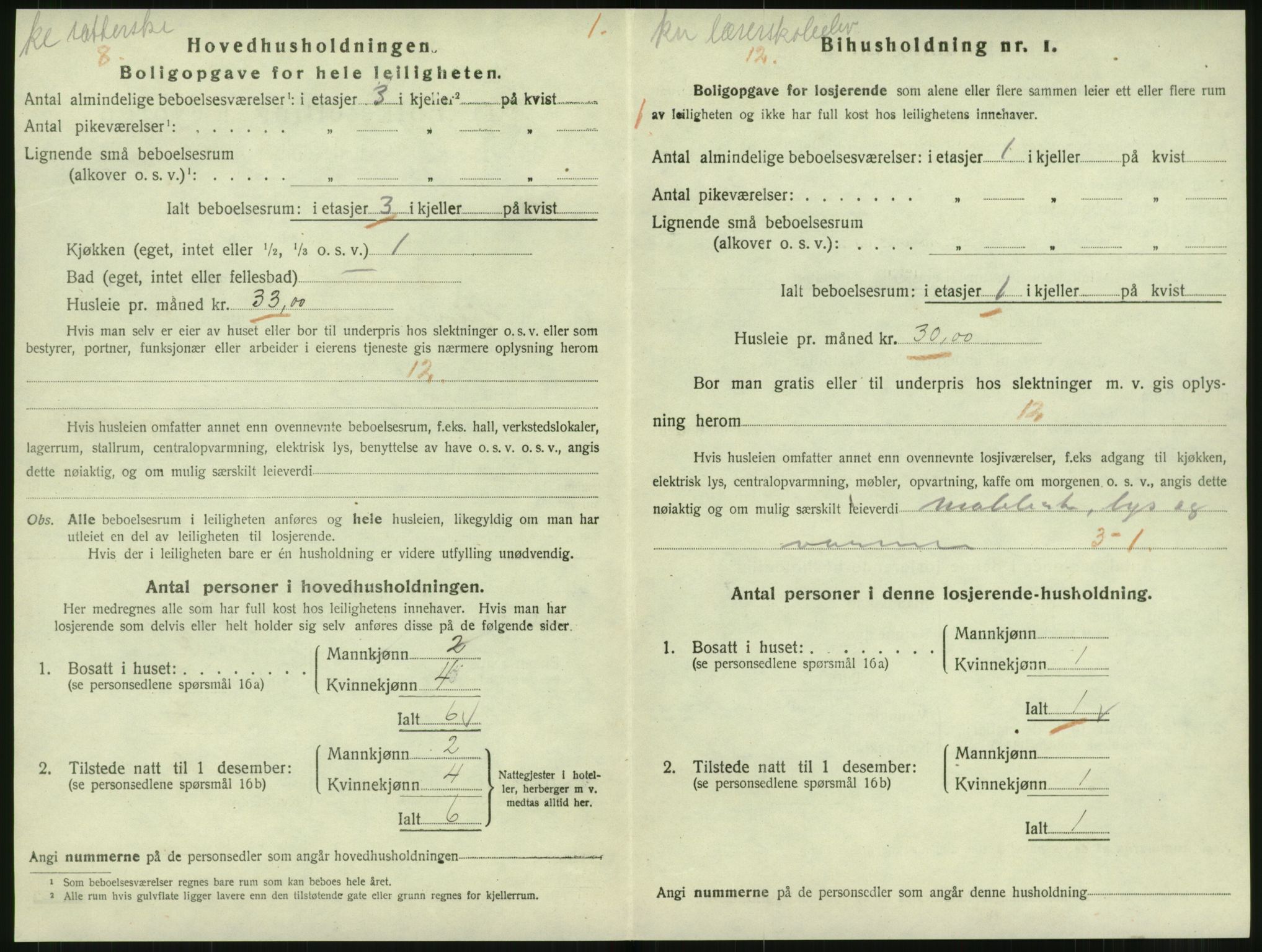 SAT, 1920 census for Levanger town, 1920, p. 671