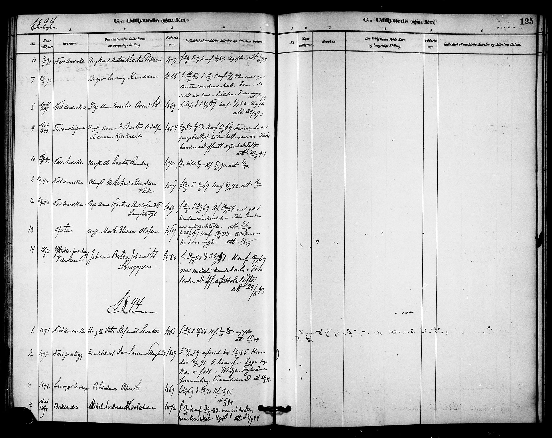 Ministerialprotokoller, klokkerbøker og fødselsregistre - Nord-Trøndelag, SAT/A-1458/745/L0429: Parish register (official) no. 745A01, 1878-1894, p. 125