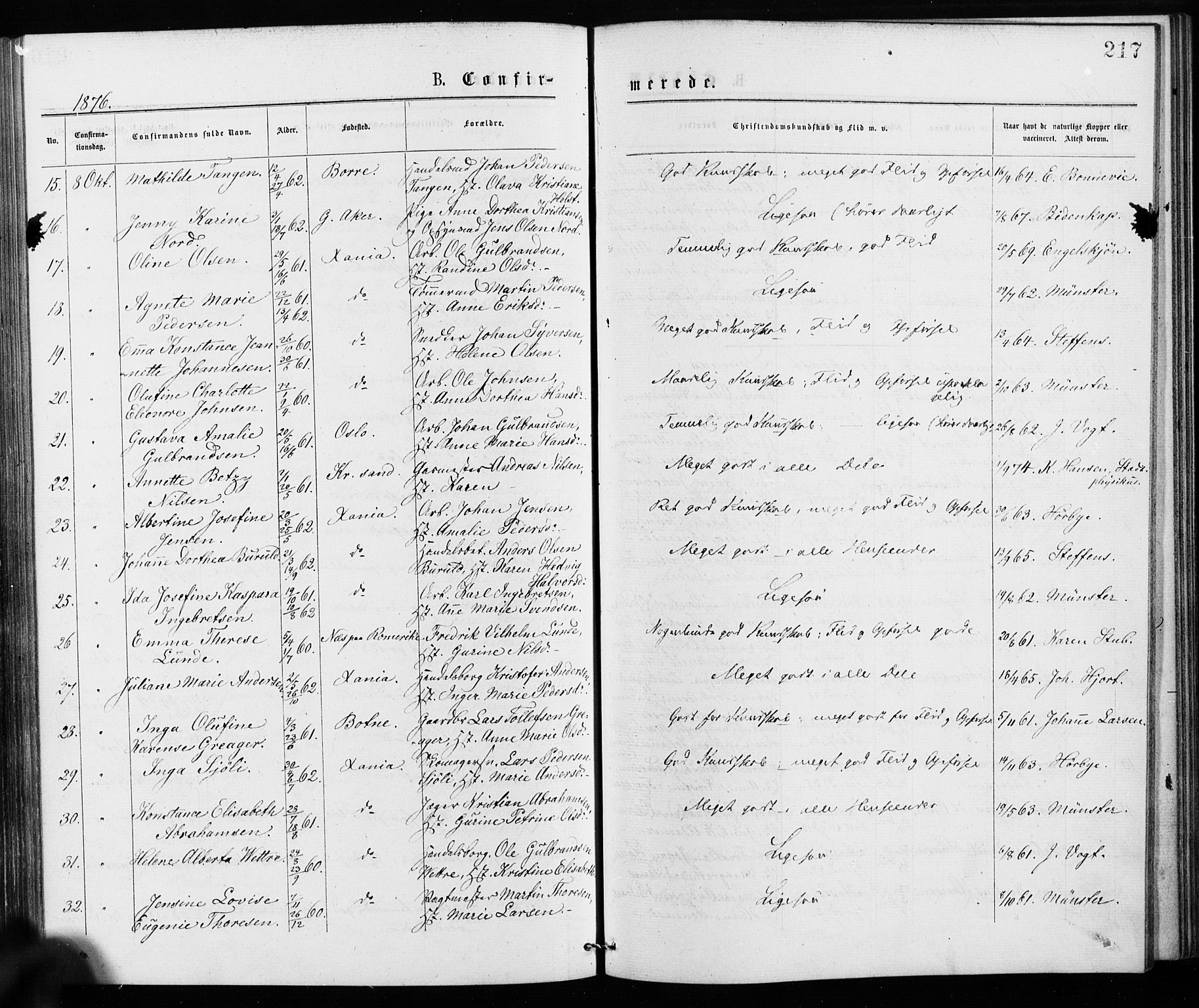 Jakob prestekontor Kirkebøker, SAO/A-10850/F/Fa/L0001: Parish register (official) no. 1, 1875-1924, p. 217