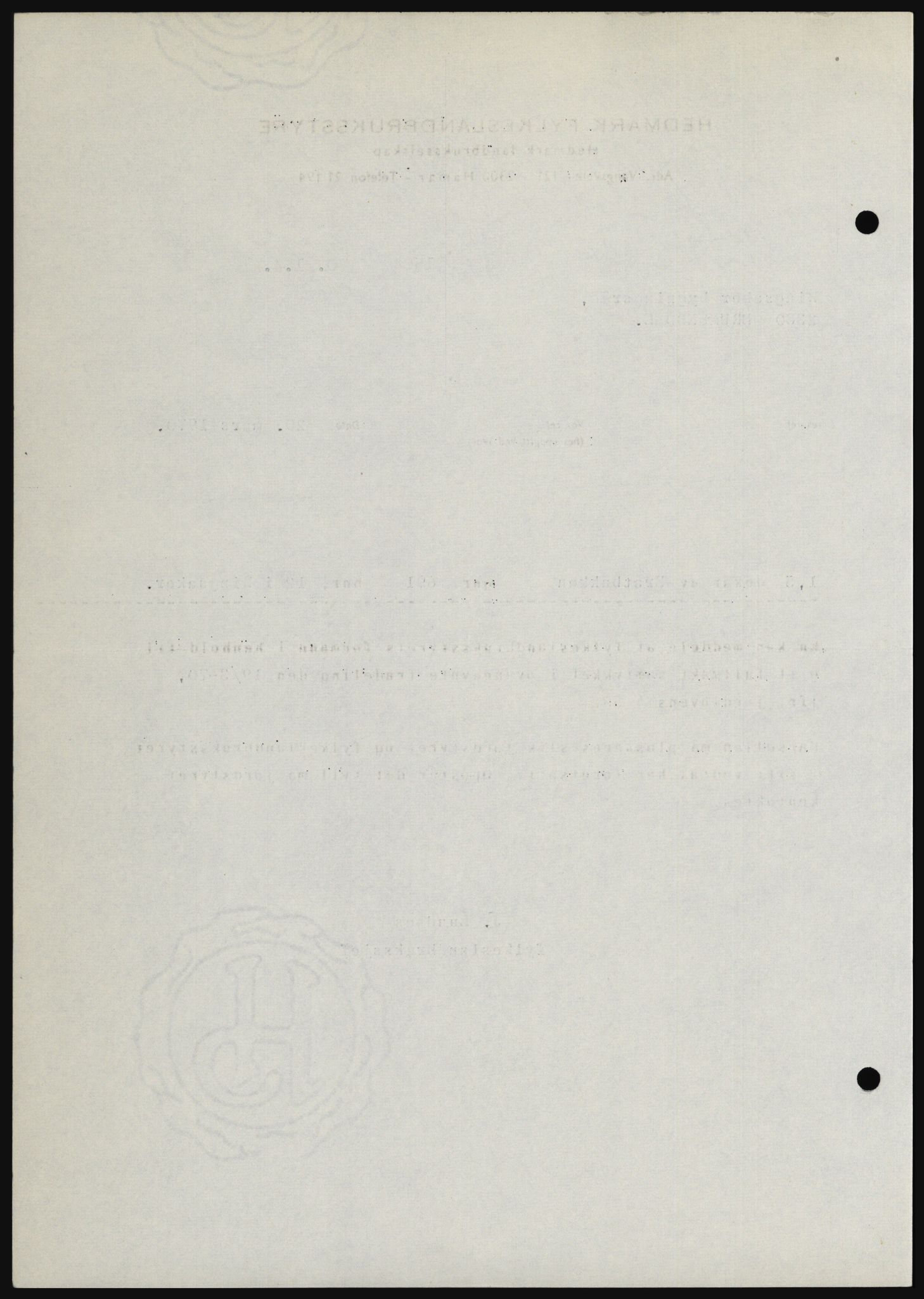 Nord-Hedmark sorenskriveri, SAH/TING-012/H/Hc/L0033: Mortgage book no. 33, 1970-1970, Diary no: : 1584/1970