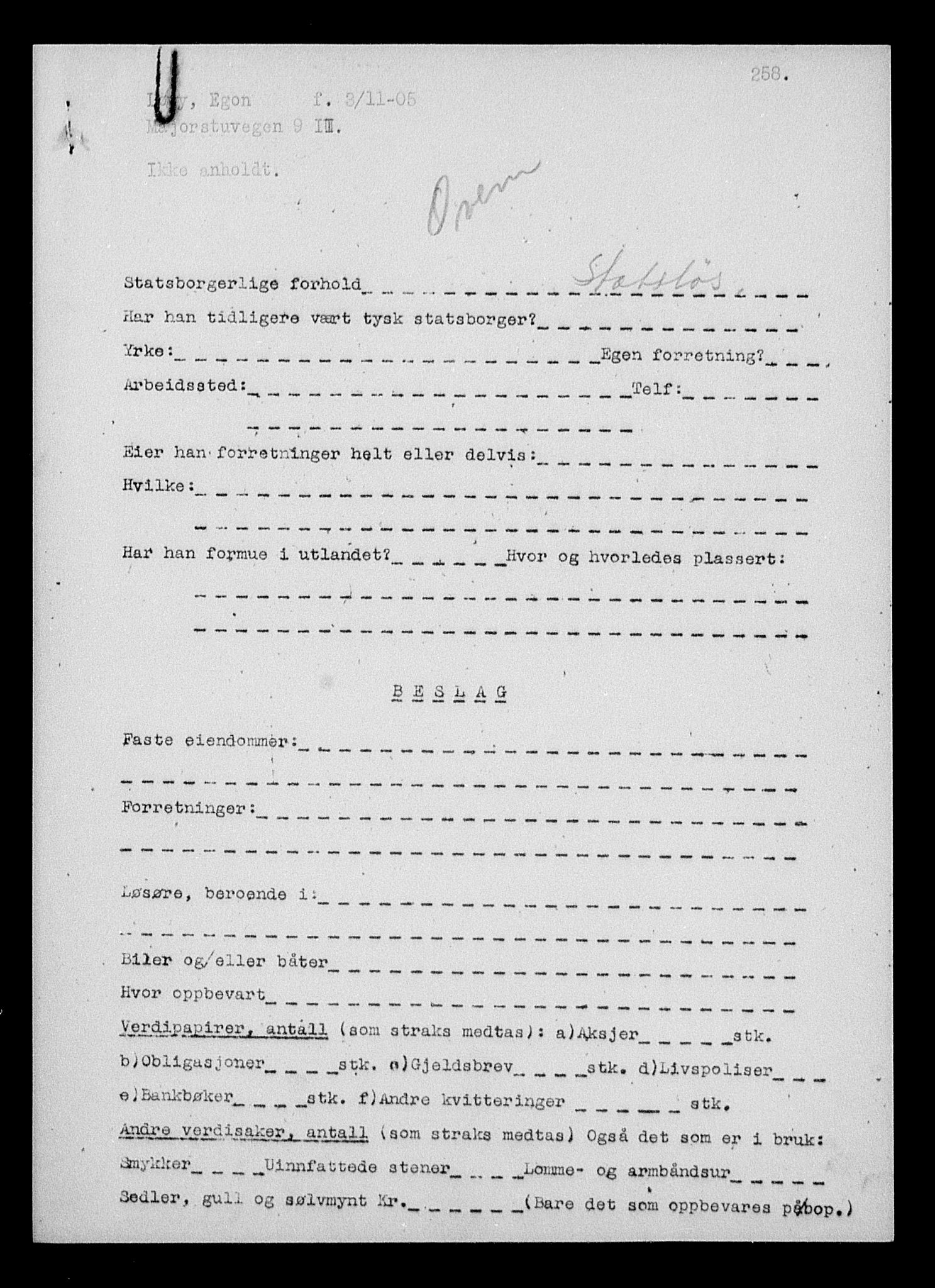 Justisdepartementet, Tilbakeføringskontoret for inndratte formuer, AV/RA-S-1564/H/Hc/Hcc/L0961: --, 1945-1947, p. 334